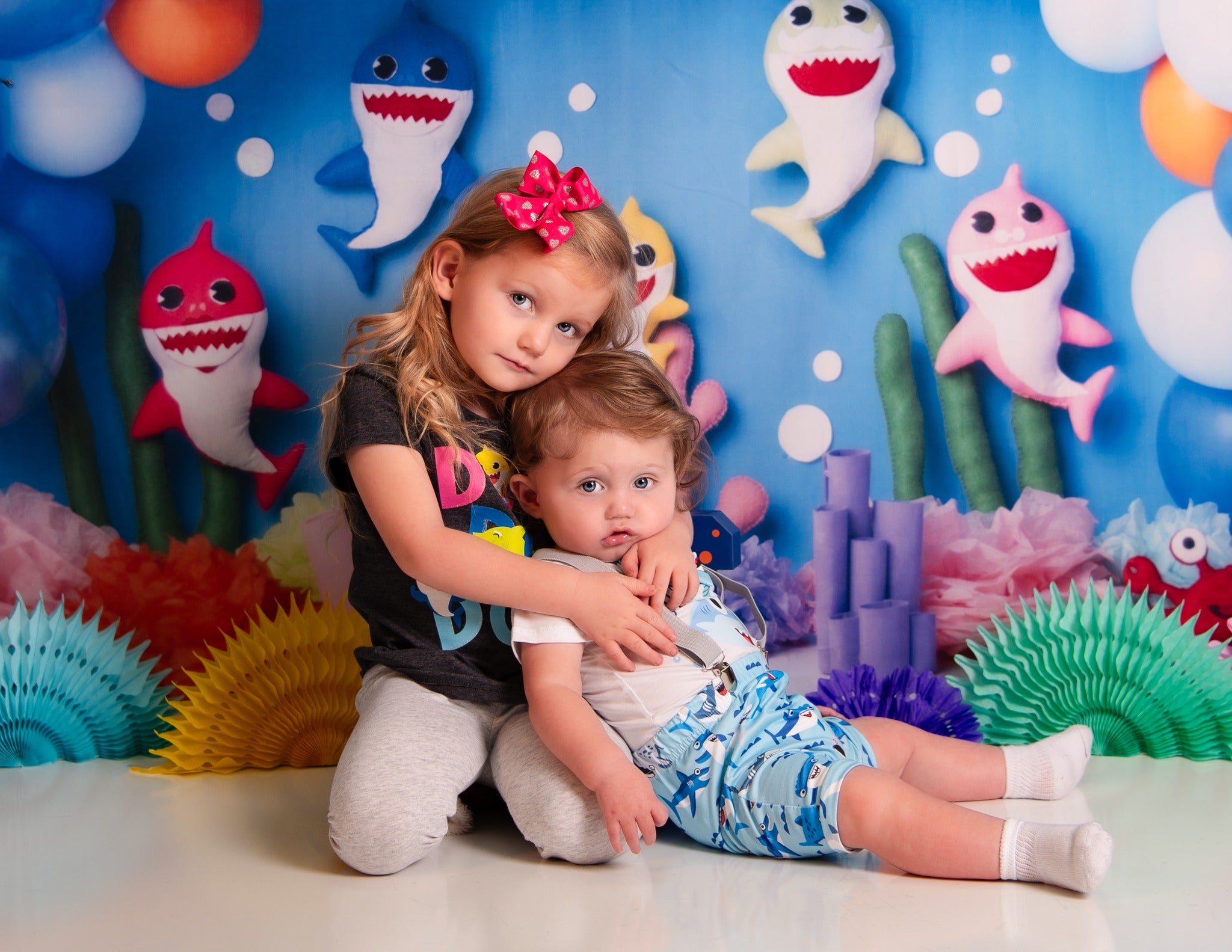 Little Shark Backdrop for Children Photography M5-24