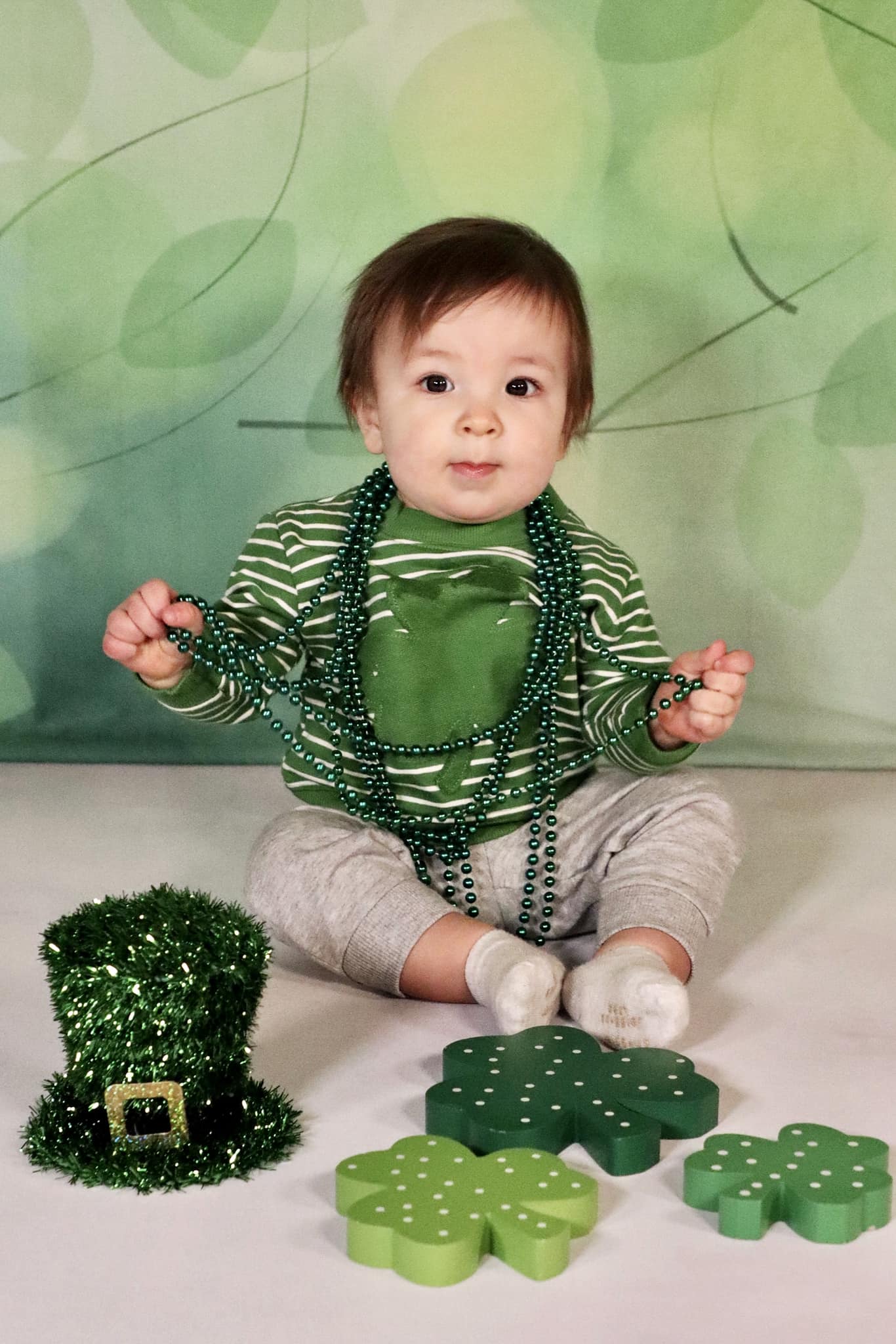 Spring Green Leaves Photography Backdrop LV-1926