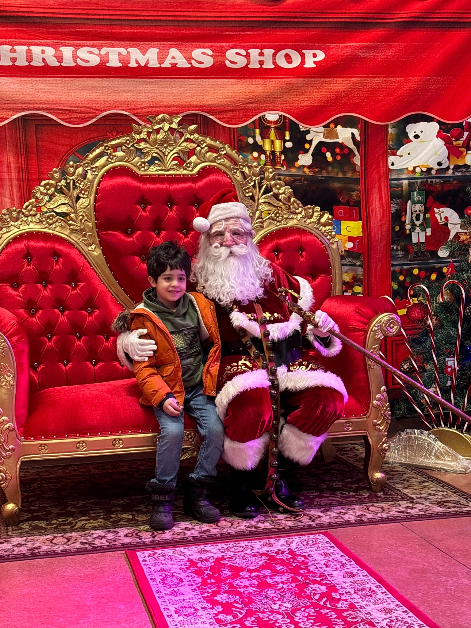 Christmas Shop Backdrop Holiday Winter Background D850