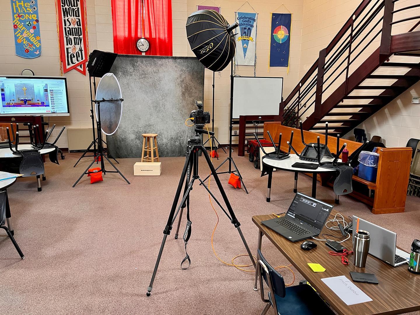 Grey Abstarct Texture Headshoot  Portrait Studio Backdrop KAT-189