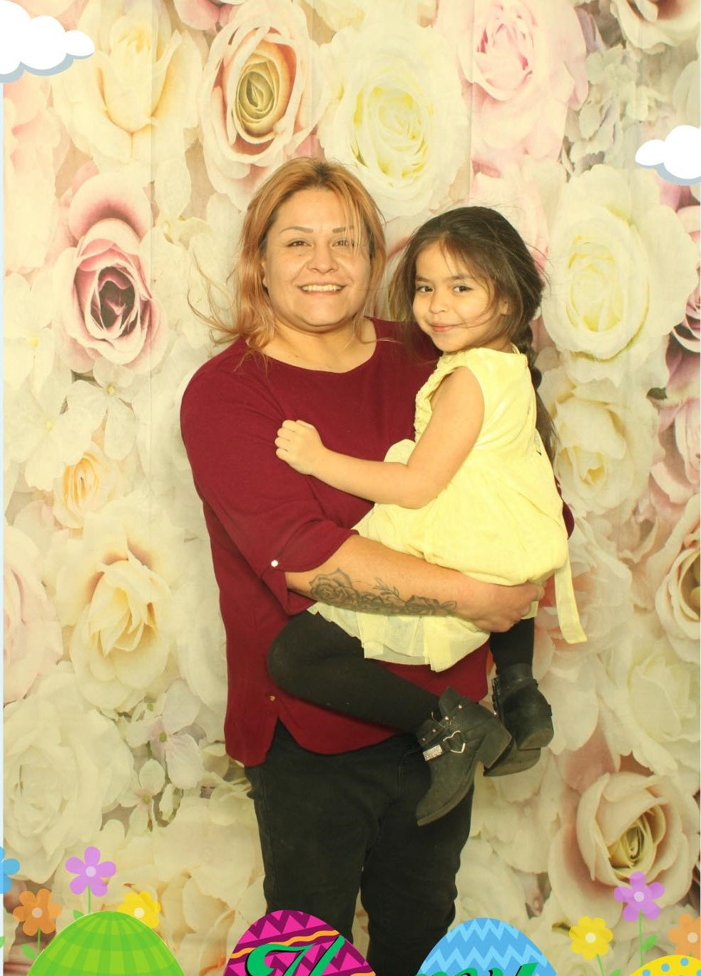 Beautiful Rose Flower Backdrop for Valentine's Day Birthday Photography D332
