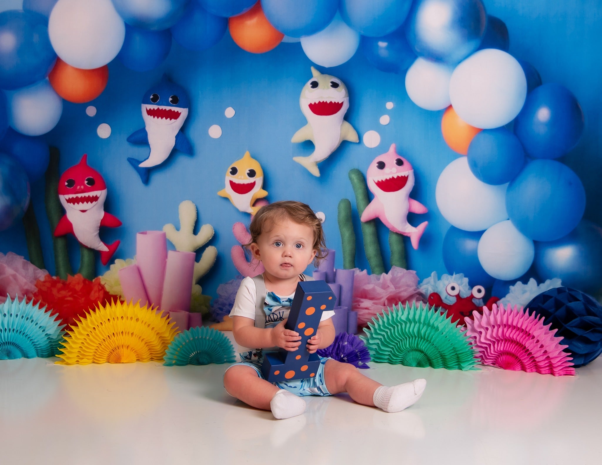 Little Shark Backdrop for Children Photography M5-24