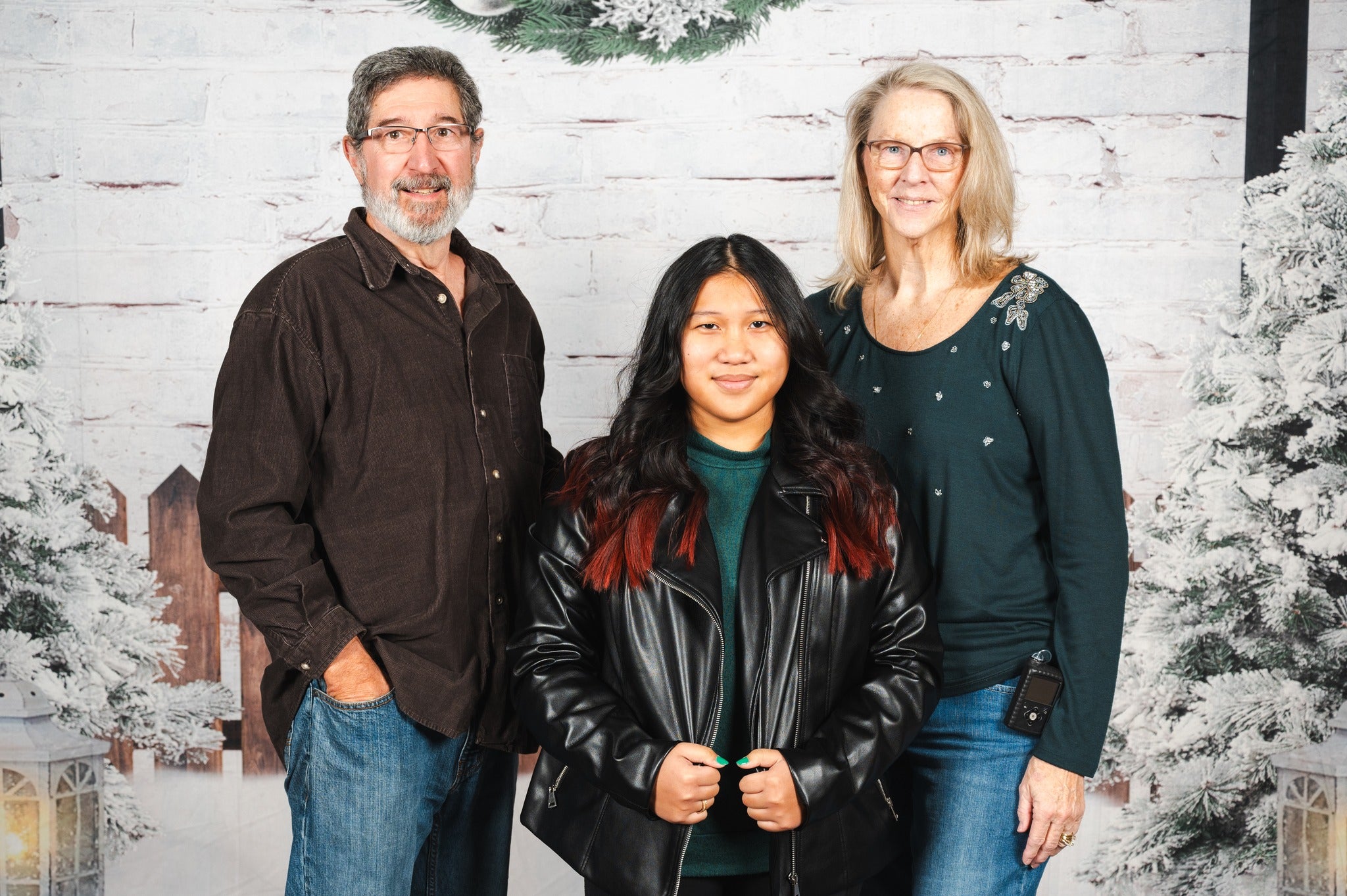 Chistmas Garden Lights Photo Shoot Backdrop D871