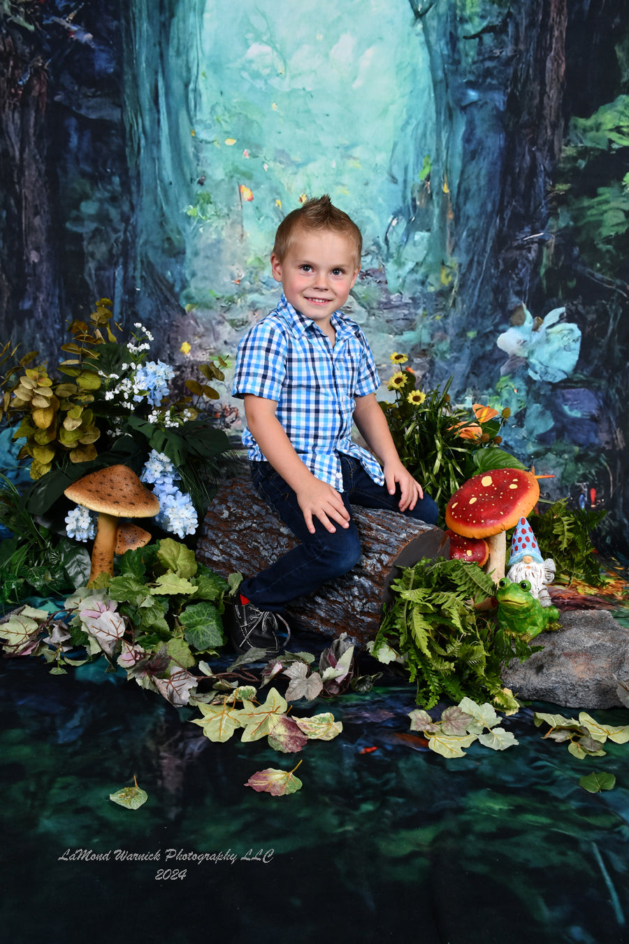 Mystic Forest Fairy Tale Door Photography Backdrop M-79