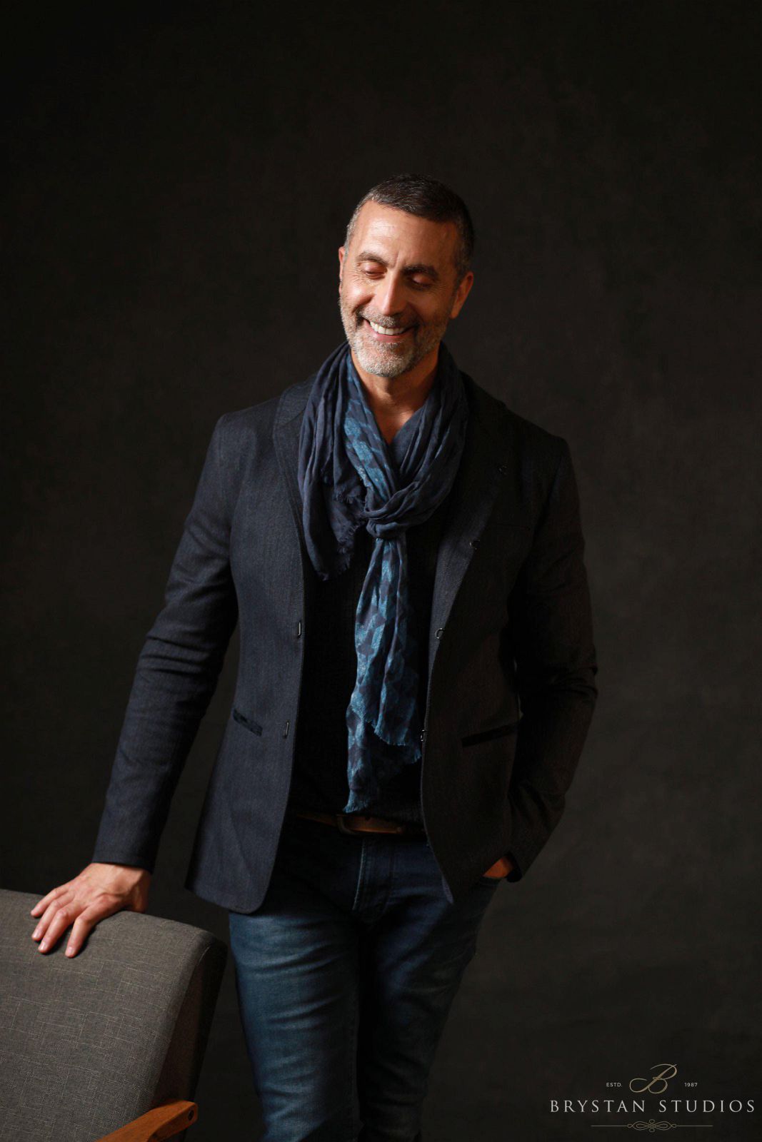 Black Abstract Texture Cement Wall Photo Backdrop  LV-929