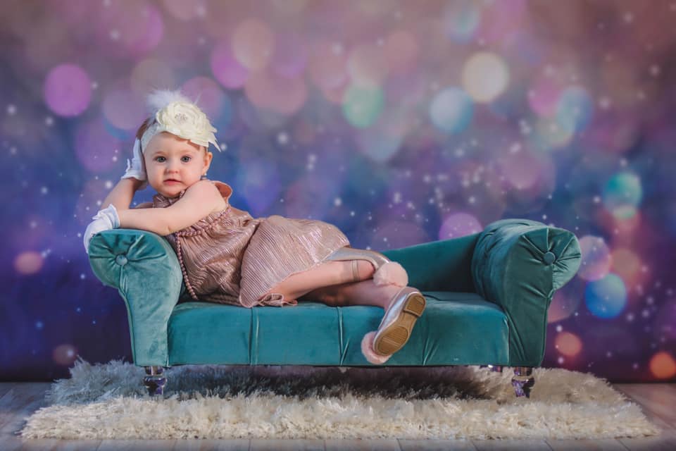 Bokeh Backdrop Soft Gold Sparkles Bokeh Photo Backdrop MRR10-31