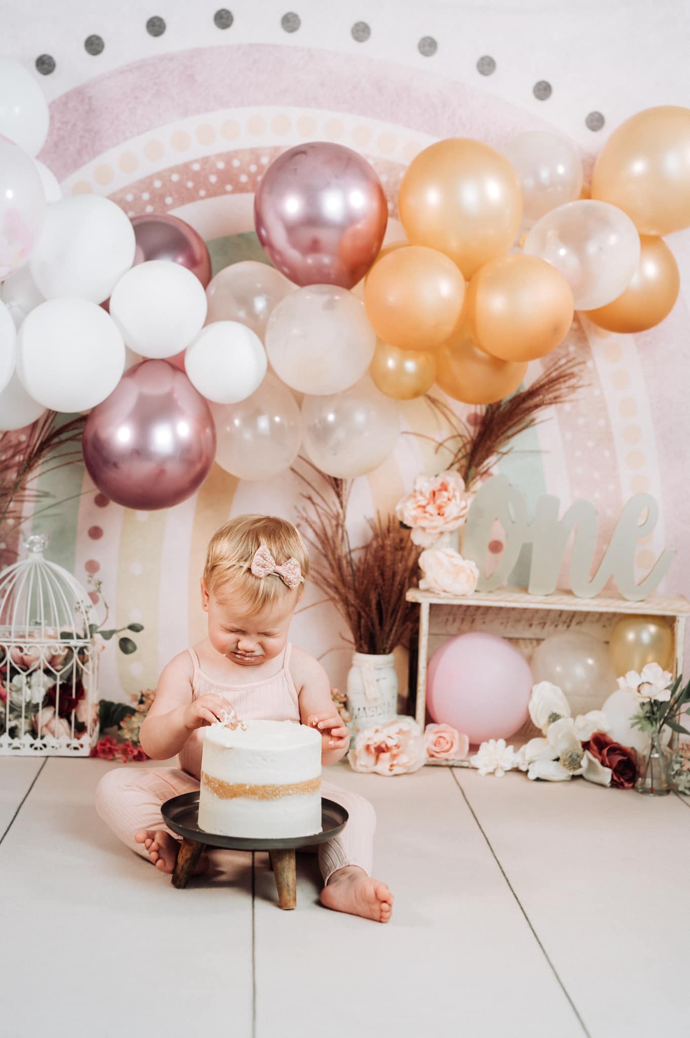 Boho Rainbow Children Baby Photo Shoot Backdrop  D769