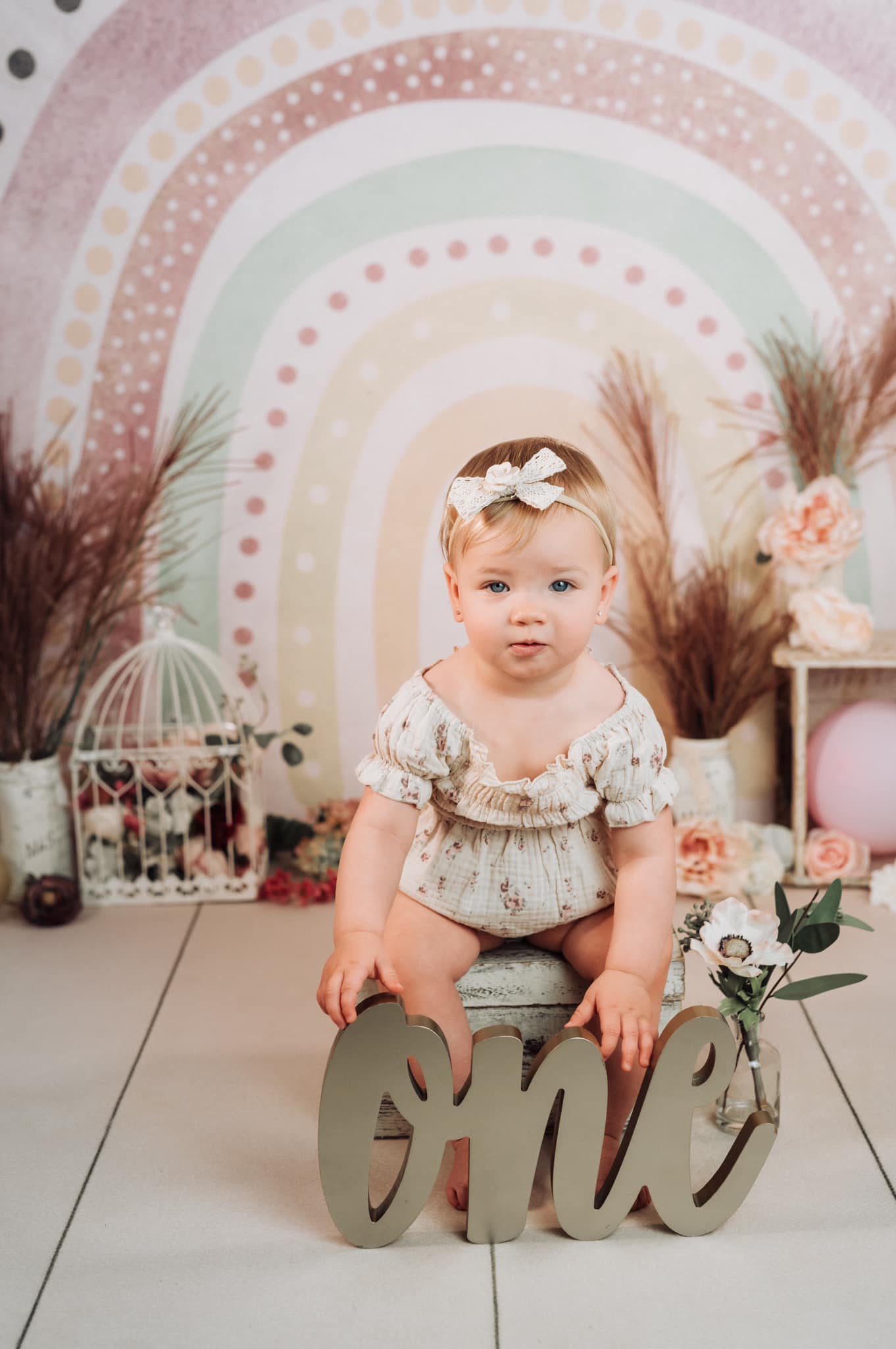 Boho Rainbow Children Baby Photo Shoot Backdrop  D769