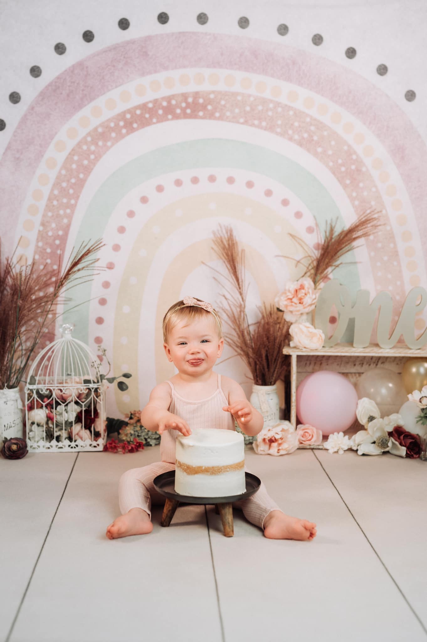 Boho Rainbow Children Baby Photo Shoot Backdrop  D769