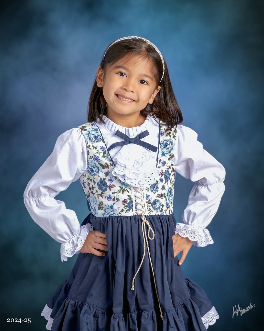 Blue Dark Abstract Textue Photo Booth Backdrop GC-176