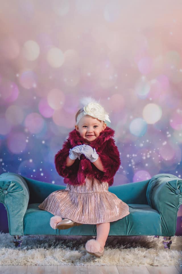 Bokeh Backdrop Soft Gold Sparkles Bokeh Photo Backdrop MRR10-31