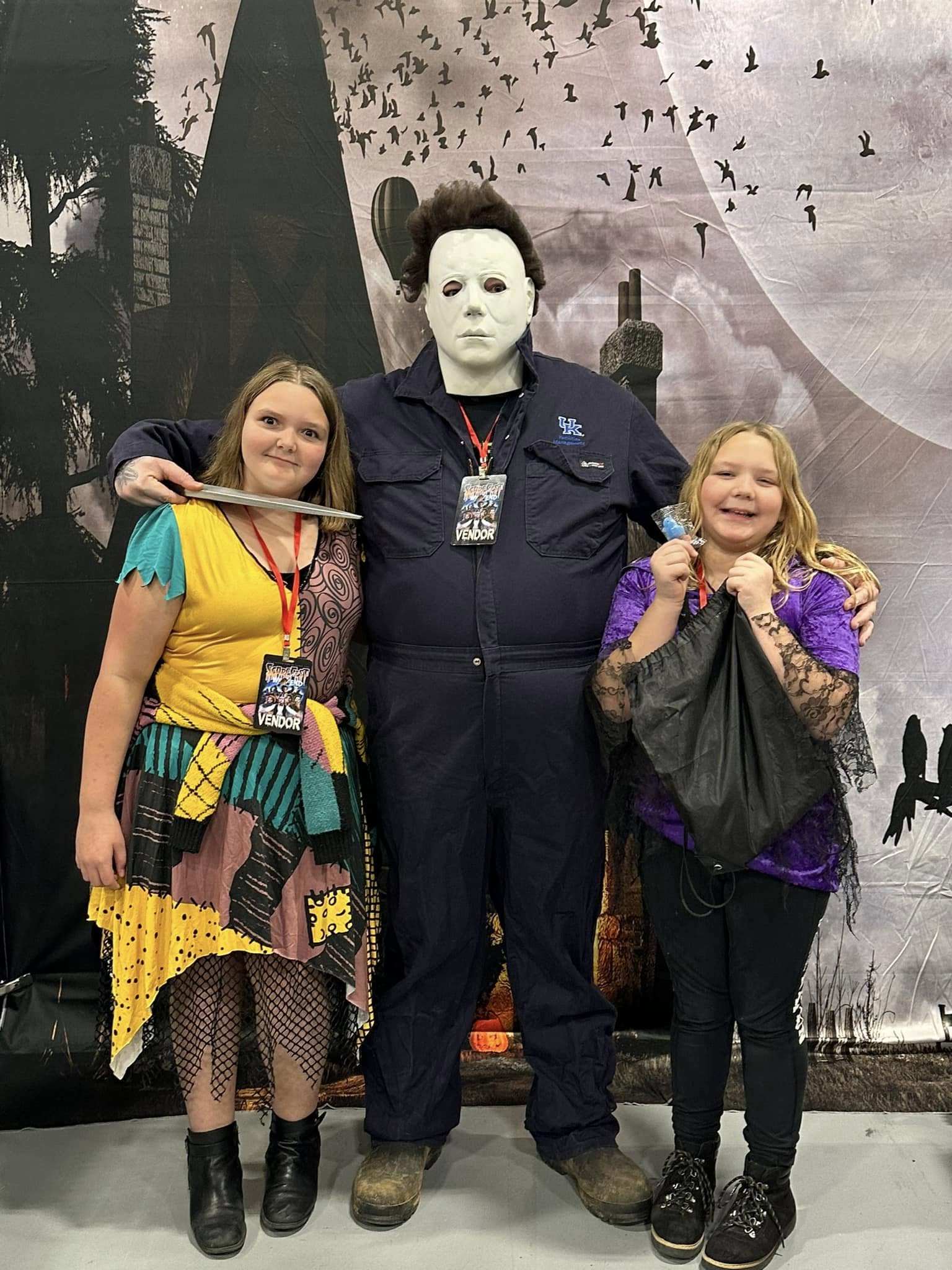 Halloween Night Scarecrow Pumpkin Small Cottage Backdrop SH-829