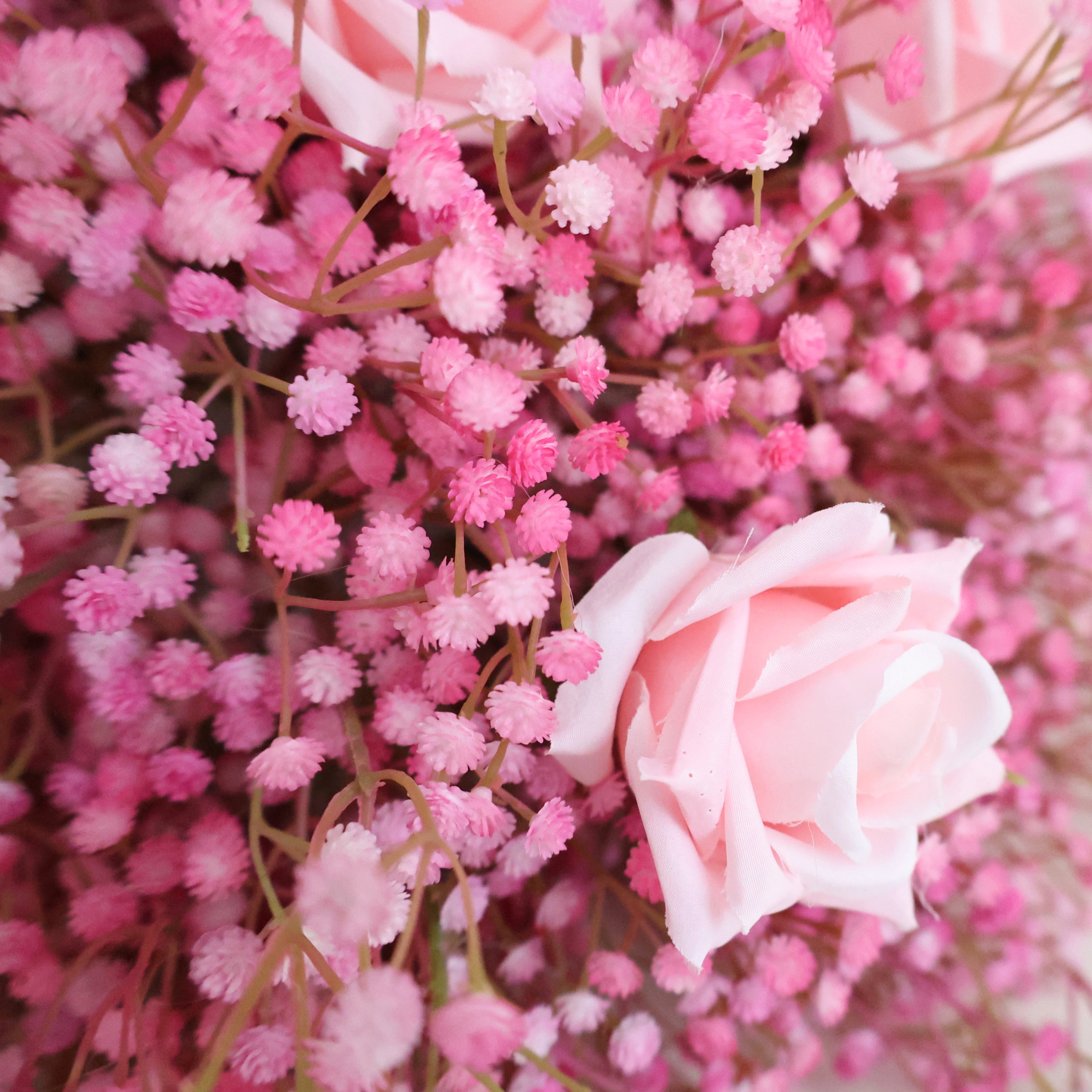 Romantic Pink Baby’s Breath Floral Ball Centerpiece for Wedding Decor AAFC-040