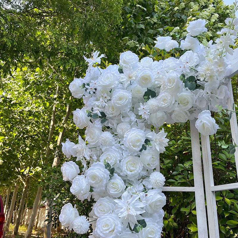 Blue White Rose Hanging Flower Floor Floral Flower Ball Wedding Event Props ABFC-054