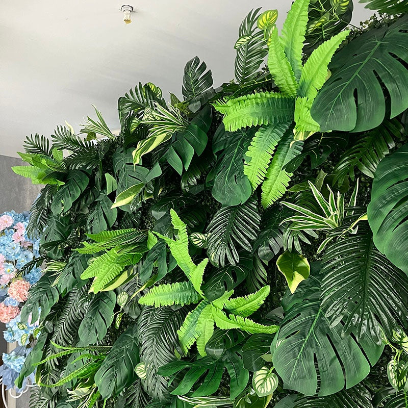 5D Tropical Jungle Fabric Greenery Wall Backdrop Party Decor ABFW-029