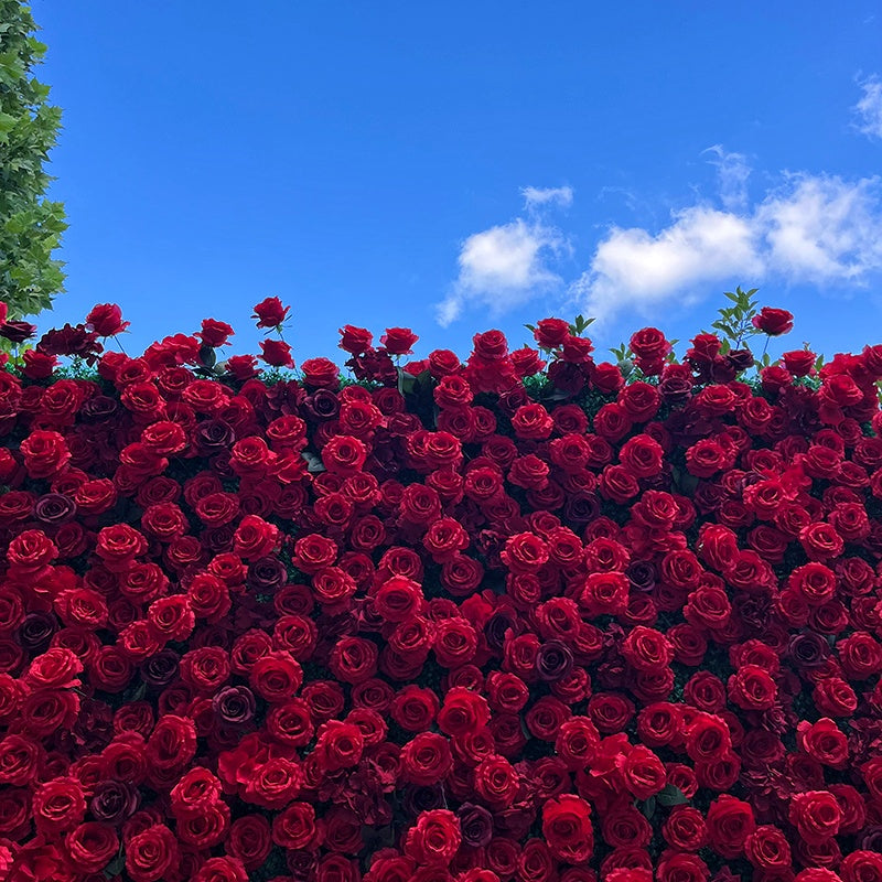 lightweight floral backdrop wall for quick event setup