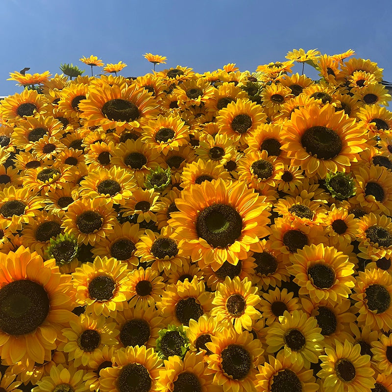 Summer Sunflower Floral Wall Backdrop For Event Party Decor ABFW-090