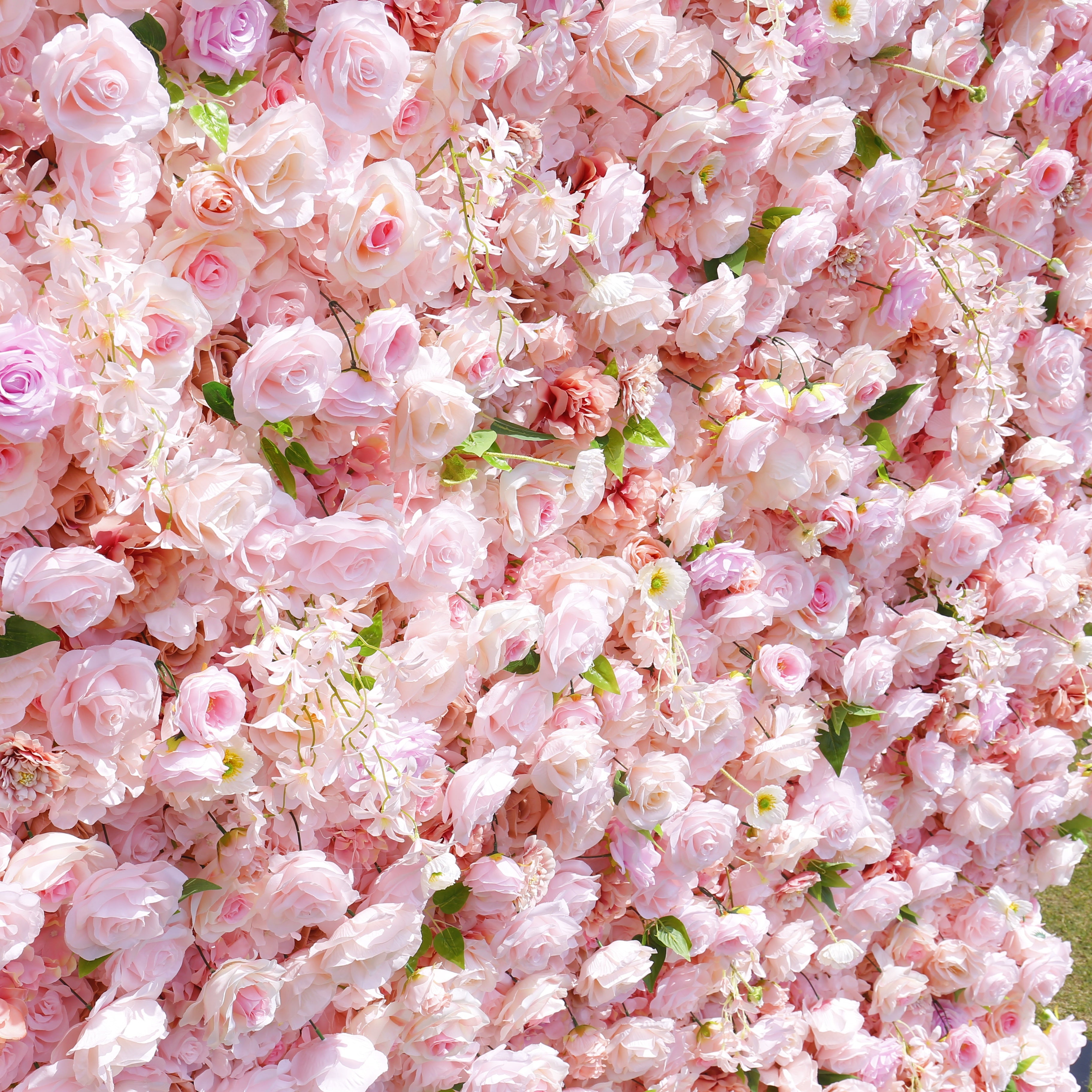 Soft Pink Rose Flower Wall  For Wedding Party Decor ACFW-004