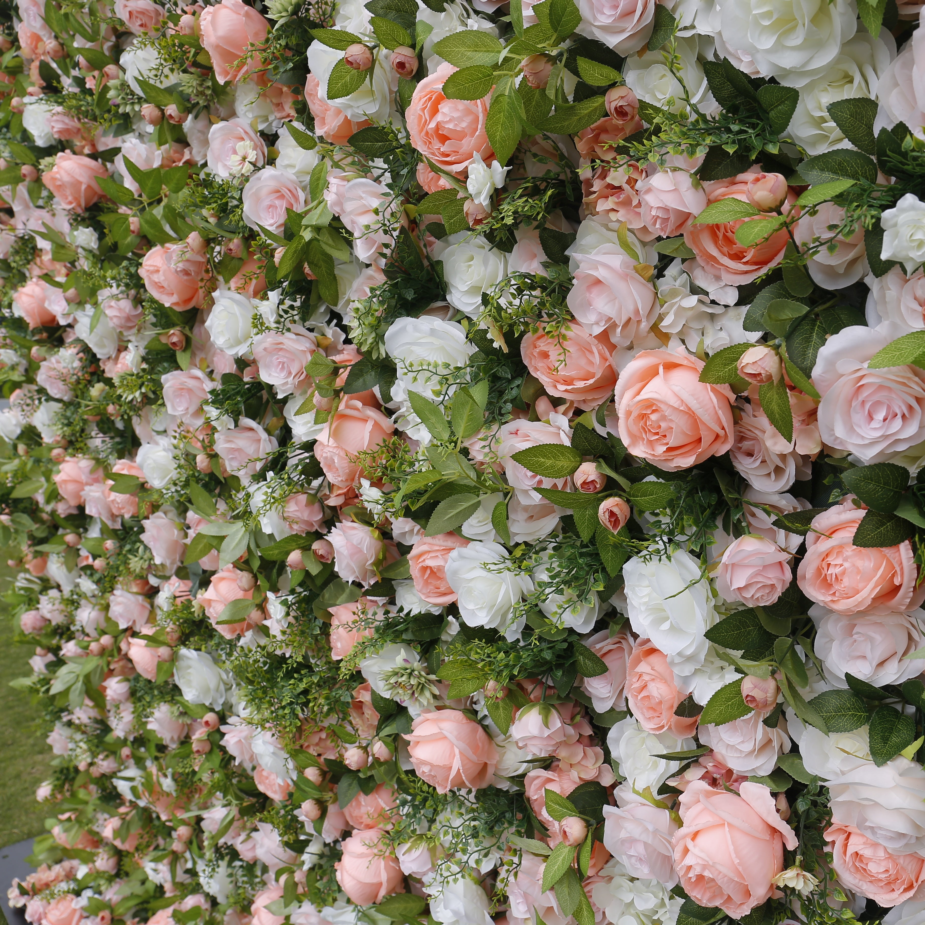 Soft Peach Bloom Flower Wall Panel for Wedding Ceremony Decor ACFW-012