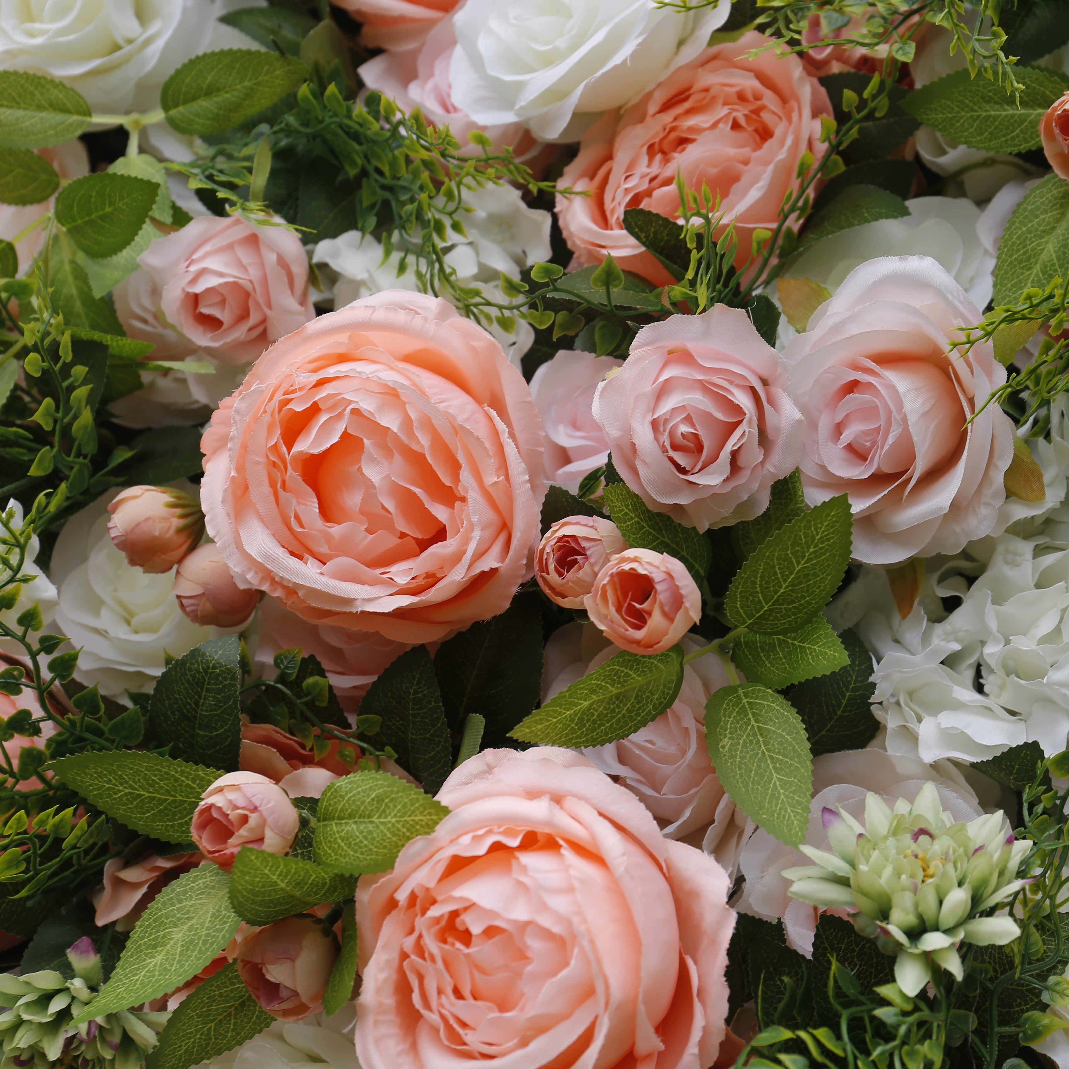 Soft Peach Bloom Flower Wall Panel for Wedding Ceremony Decor ACFW-012