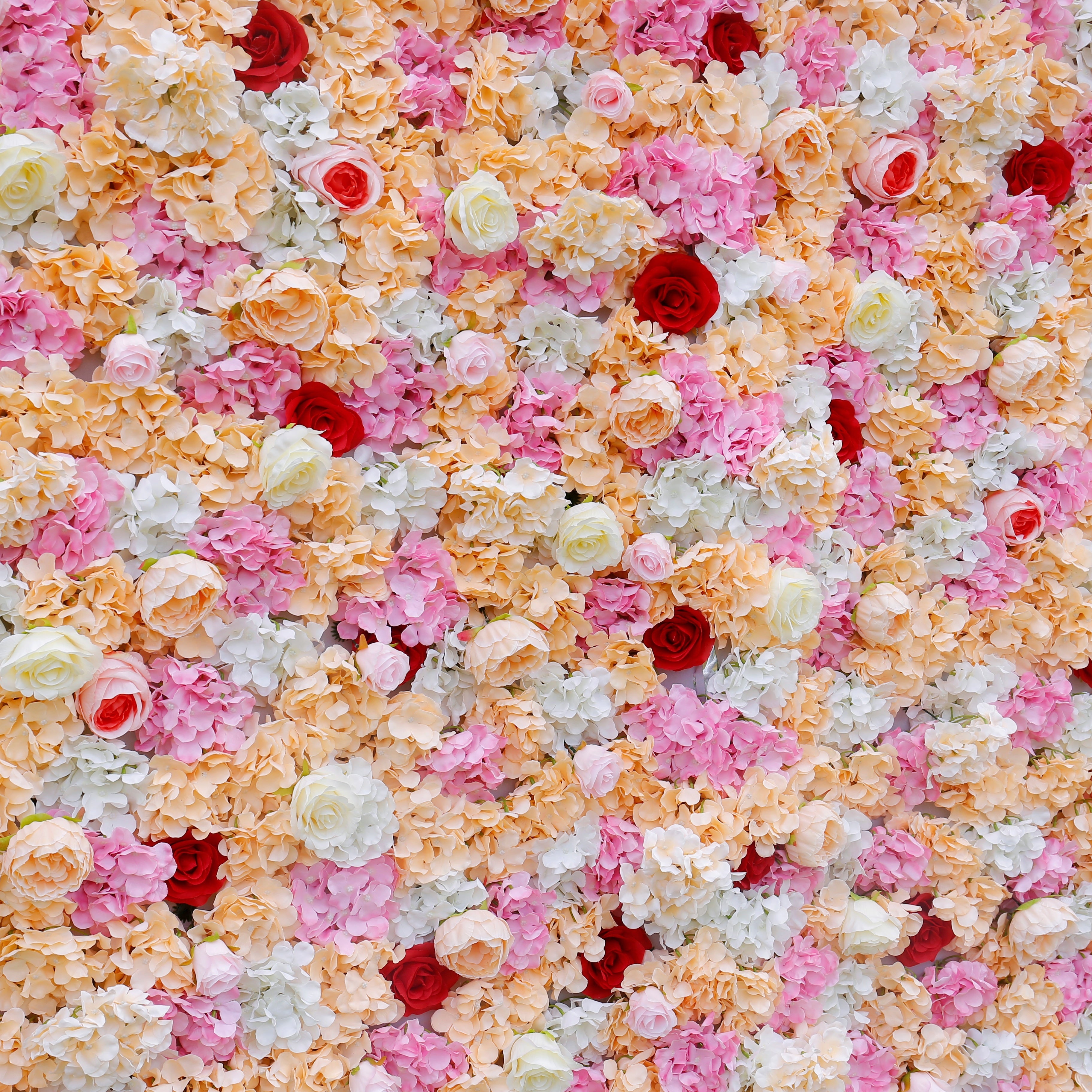 Peach Pink Floral Wall Backdrop for Wedding Birthday Party Decor ACFW-018