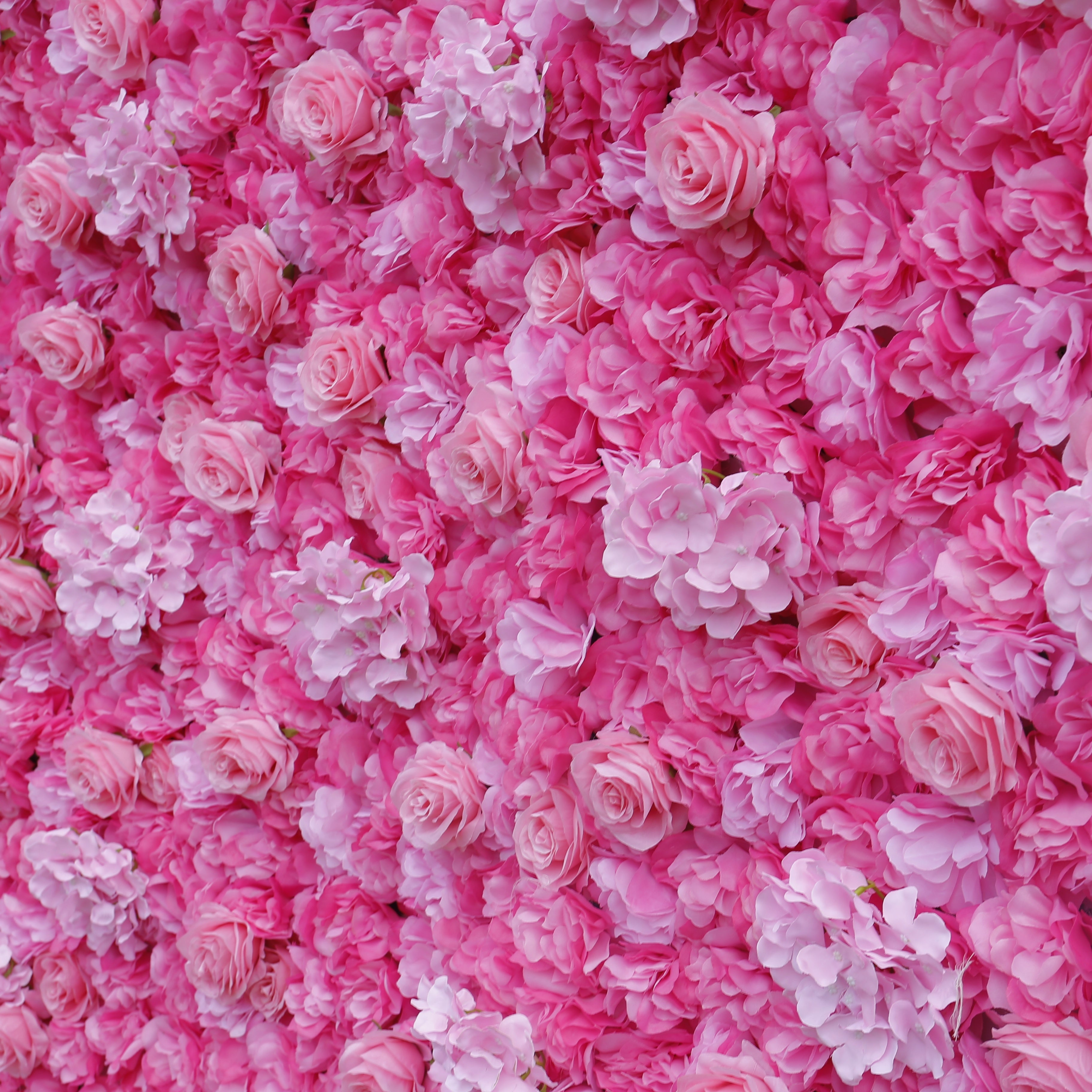 Hot Pink Artificial Flower Wall Backdrop for Wedding & Birthday Decor ACFW-022