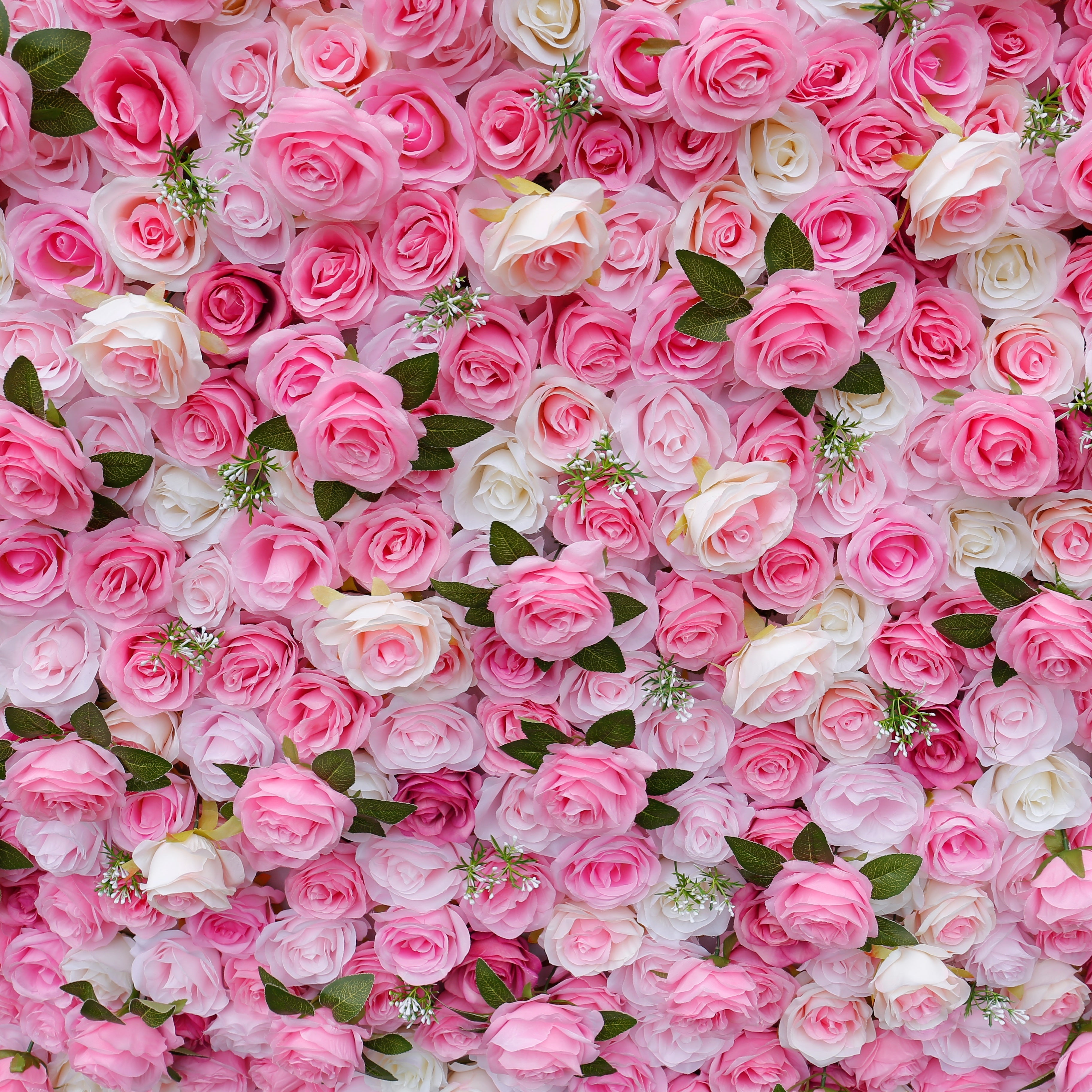 Soft Pink Garden Flower Wall Backdrop for Engagement & Party Decor ACFW-025