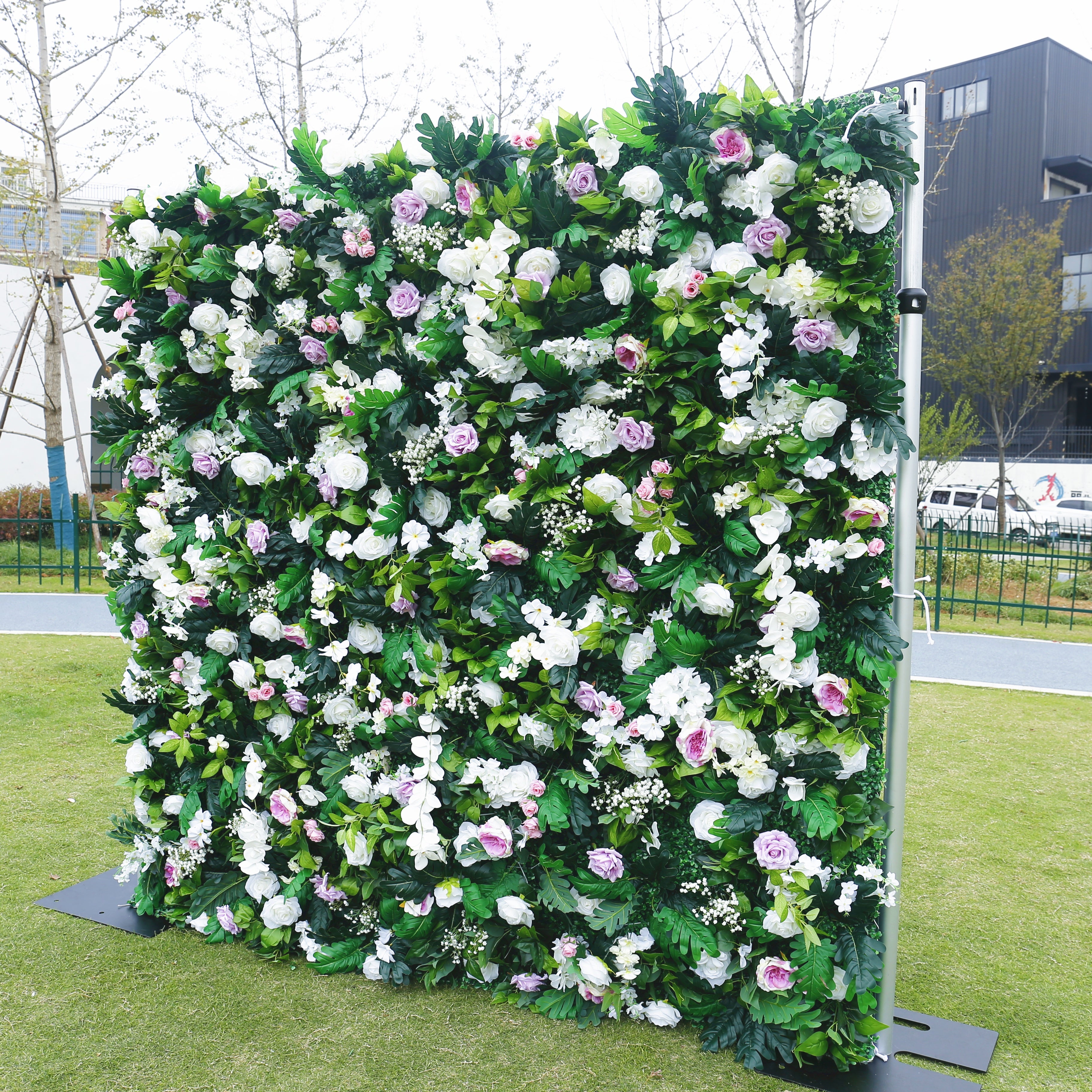 Garden Style Artificial Flower Wall Backdrop For Wedding Party Decor ACFW-076