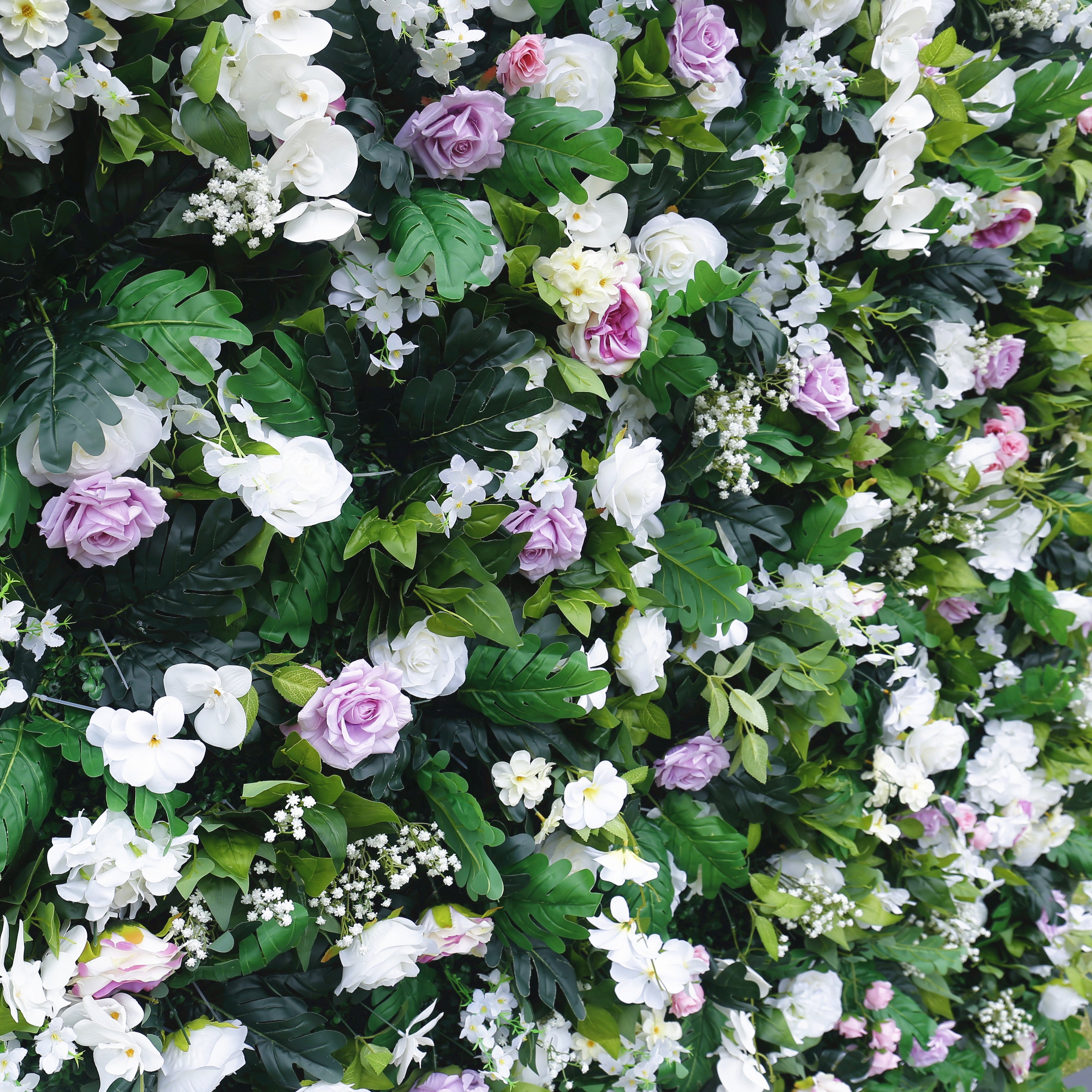 Garden Style Artificial Flower Wall Backdrop For Wedding Party Decor ACFW-076