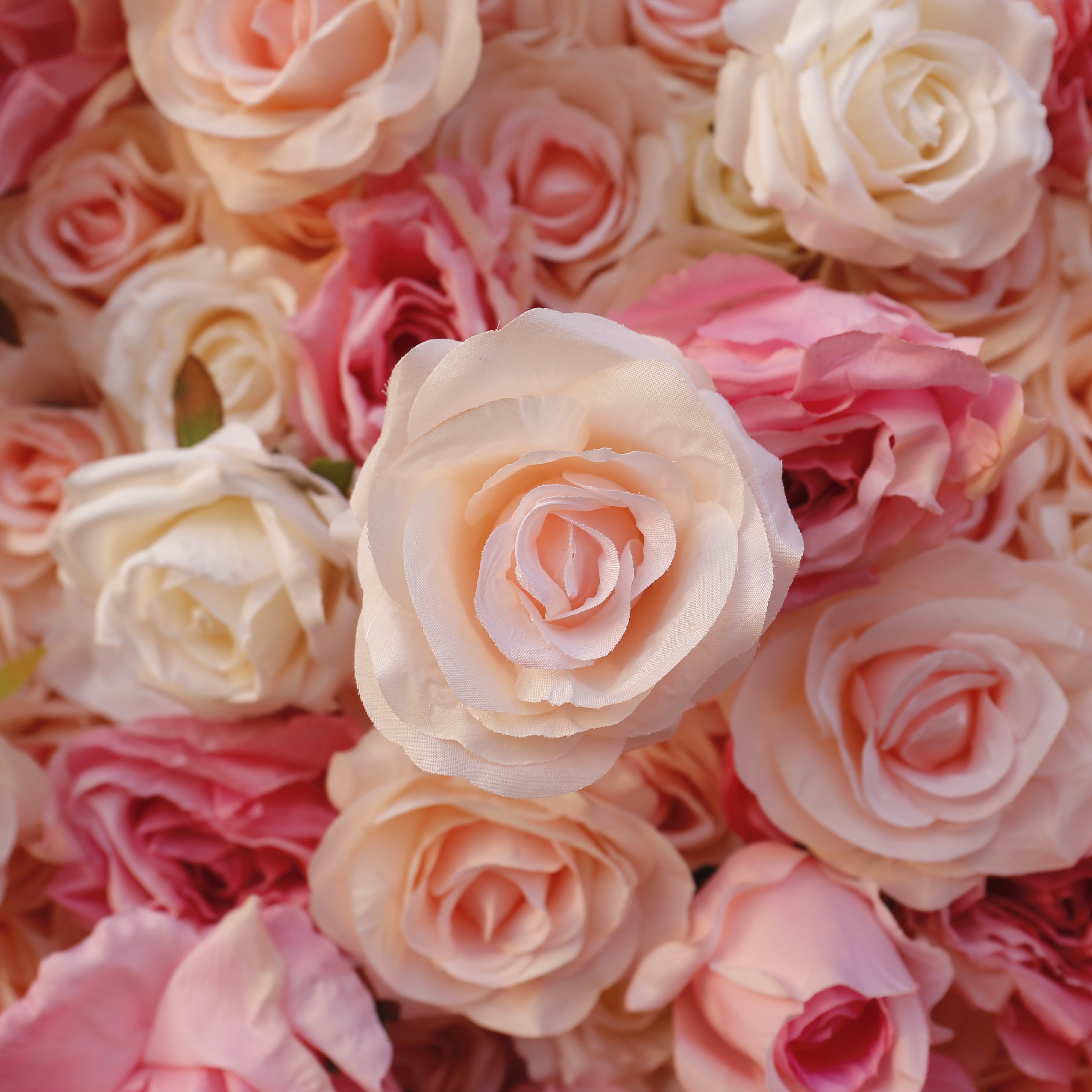 Ombre Pink Red Artificial Flower Wall Backdrop For Wedding Decor ACFW-094