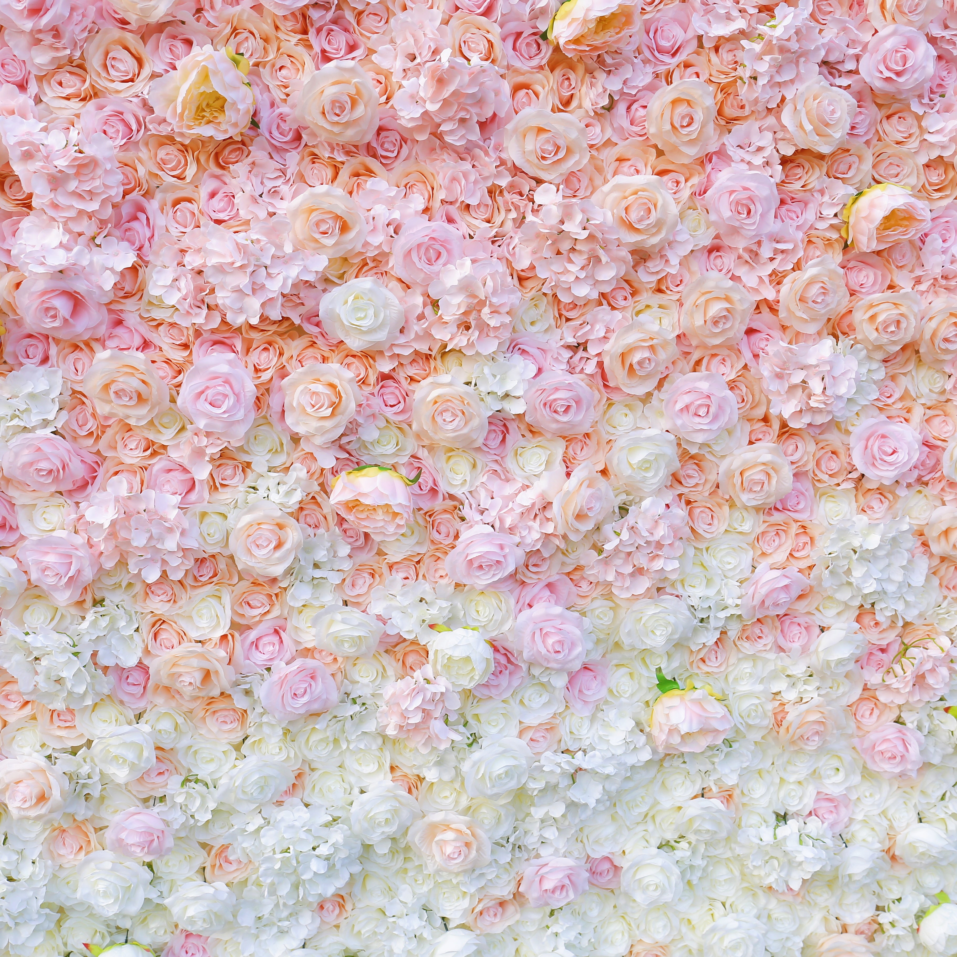 Ombre Blush Rose Floral Wall Backdrop For Bridal Shower Party Decor ACFW-1010
