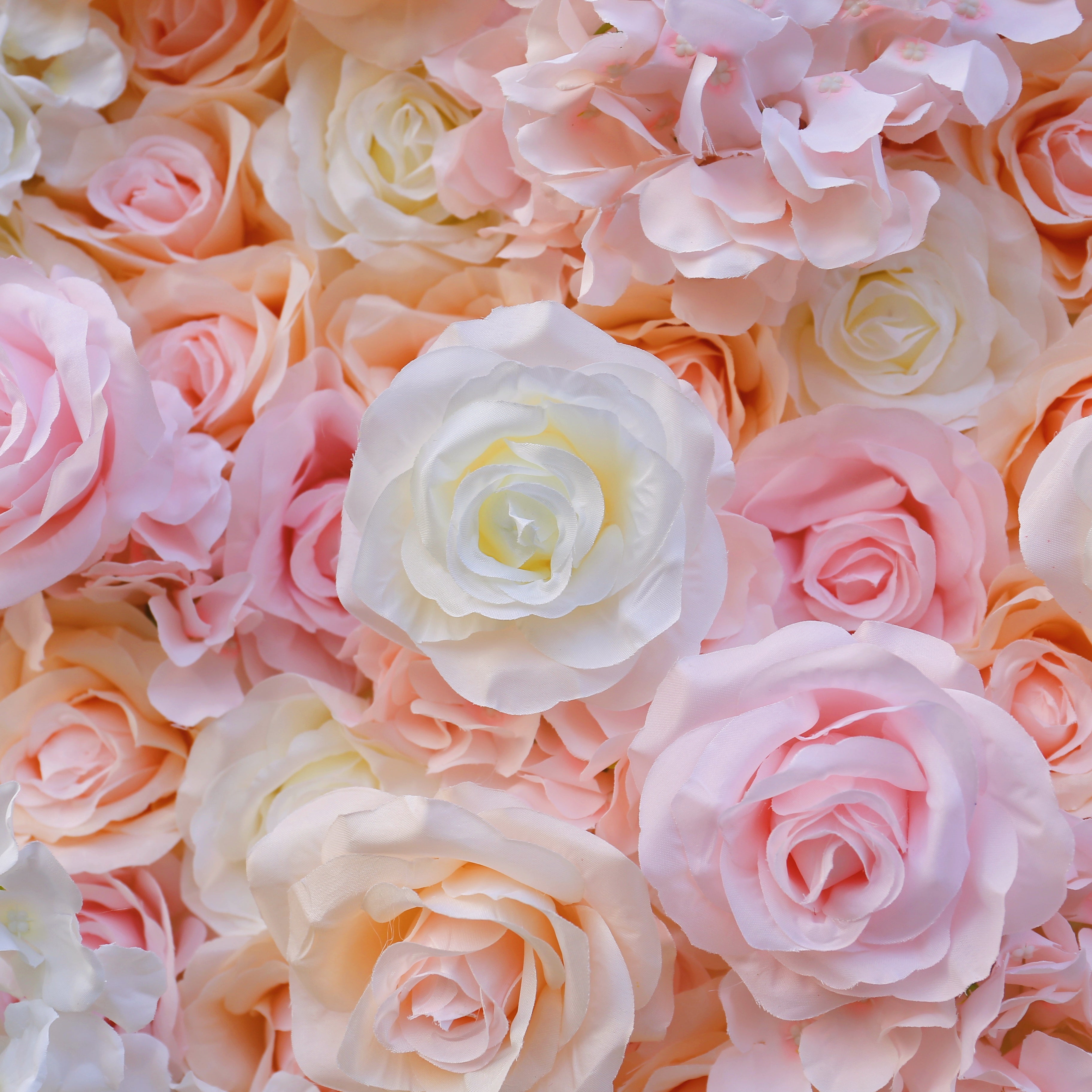 Ombre Blush Rose Floral Wall Backdrop For Bridal Shower Party Decor ACFW-1010
