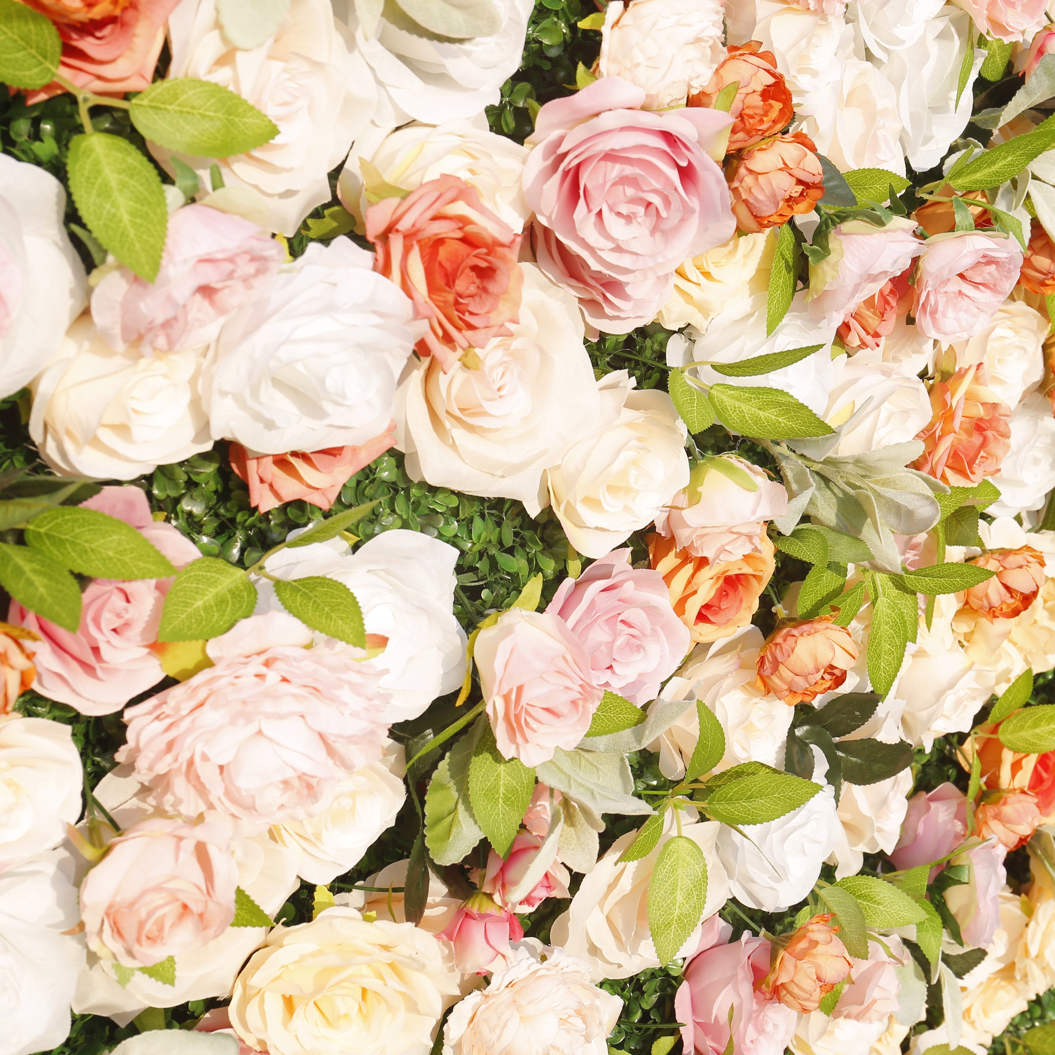 3D Mixed Floral Backdrop Roll Up Curtain Artificial Flower Wall ACFW-134