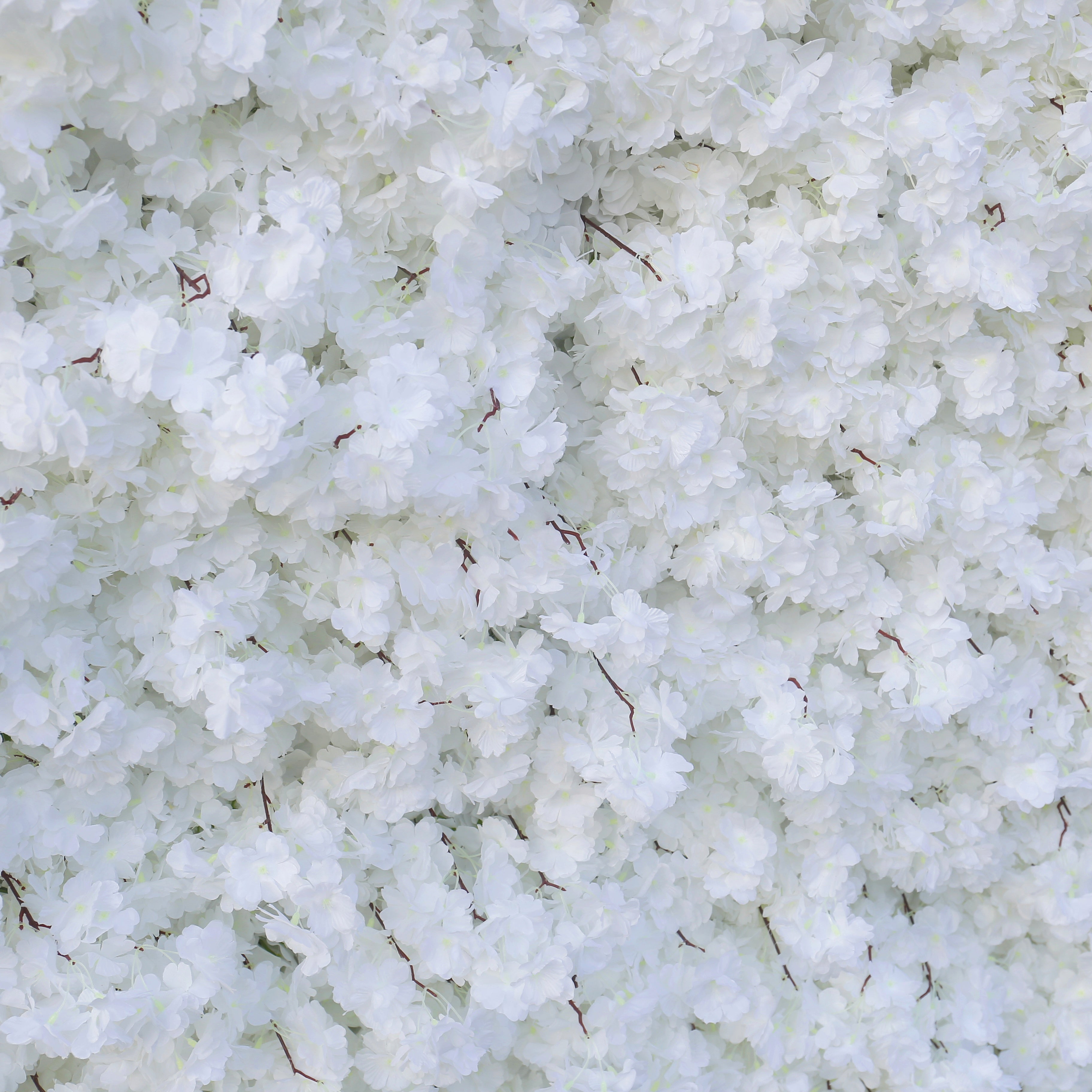 Pink & White Cherry Blossom Fabric Wall Rolling Up Flower Backdrop ACFW-142