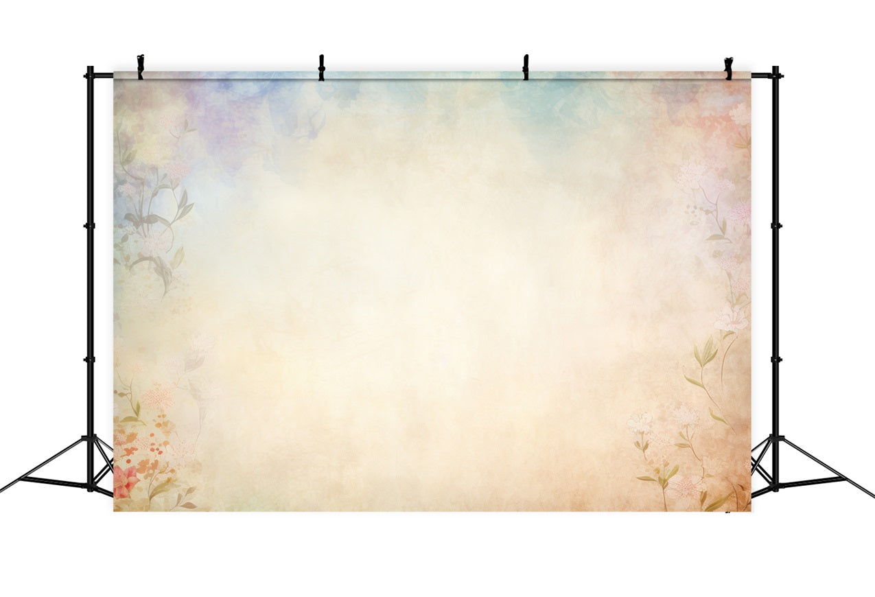 Portrait Studio Backdrop Beige Flower Wall Backdrop BRP11-637
