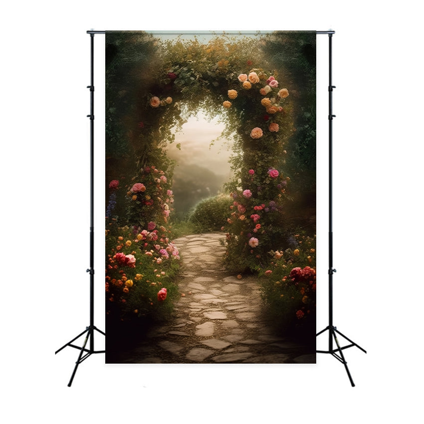 Backdrop Portrait Flower Archway Pathway Backdrop BRP11-642
