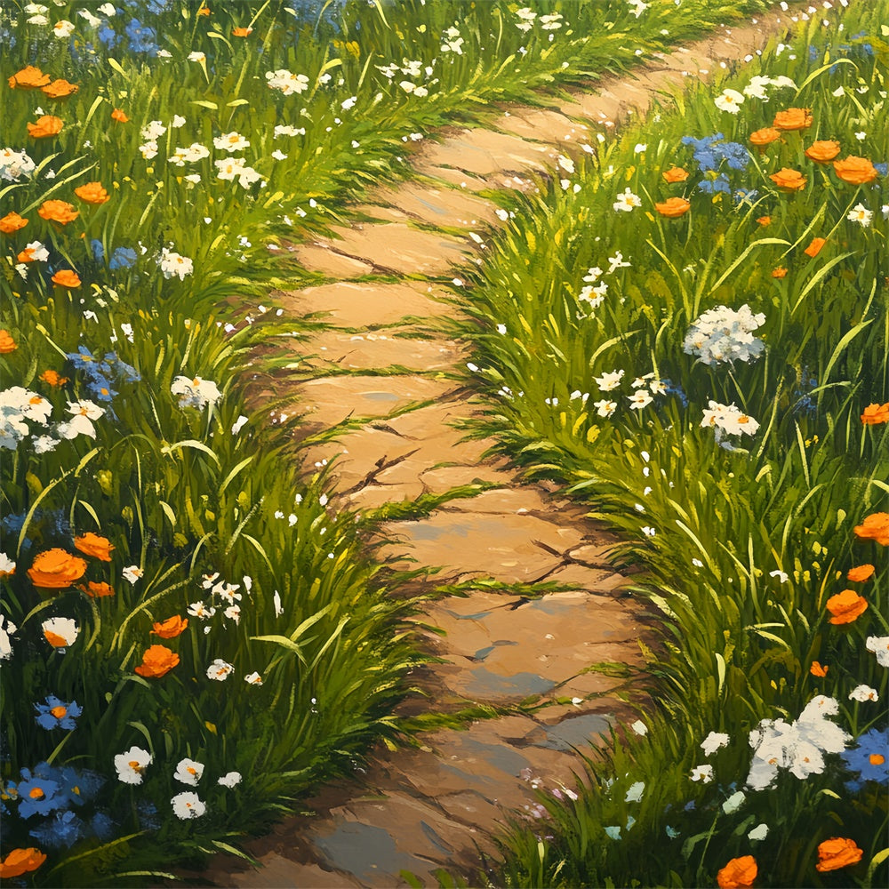 Floor Backdrop Wildflower Trail Blooms Floor Backdrop BRP1-49