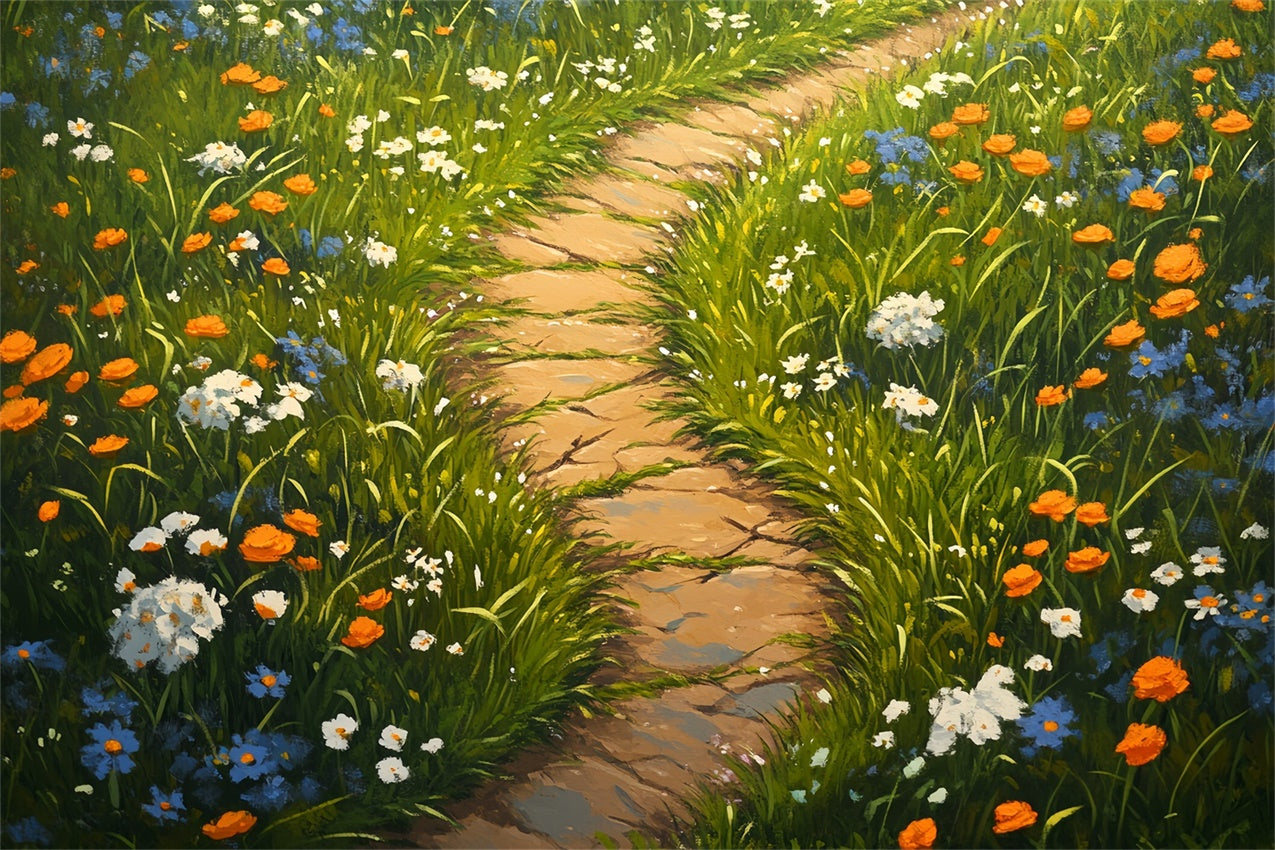 Floor Backdrop Wildflower Trail Blooms Floor Backdrop BRP1-49
