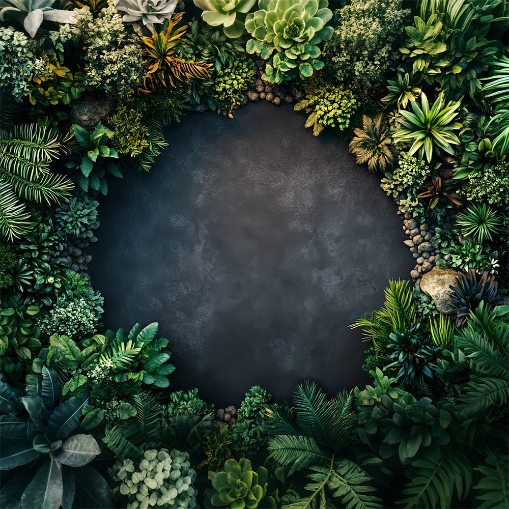 Backdrops With Floor Serene Jungle Natural Plant Backdrop BRP1-52