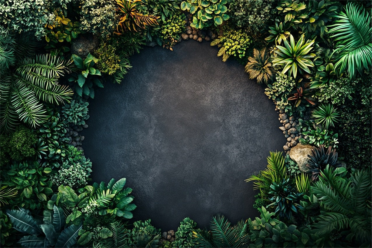 Backdrops With Floor Serene Jungle Natural Plant Backdrop BRP1-52
