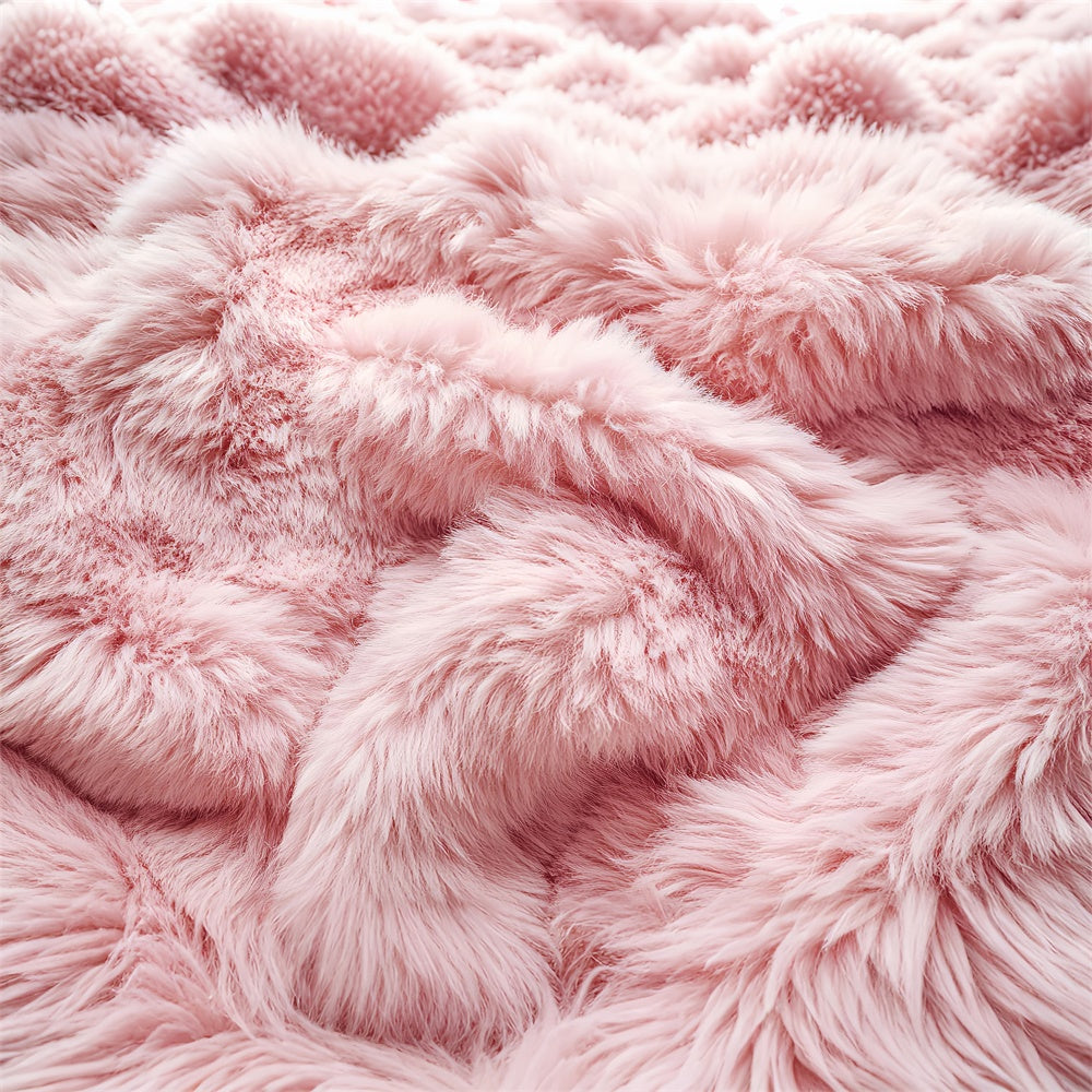 Photo Backdrop Floor Fluffy Pink Layers Fabric Backdrop BRP1-53