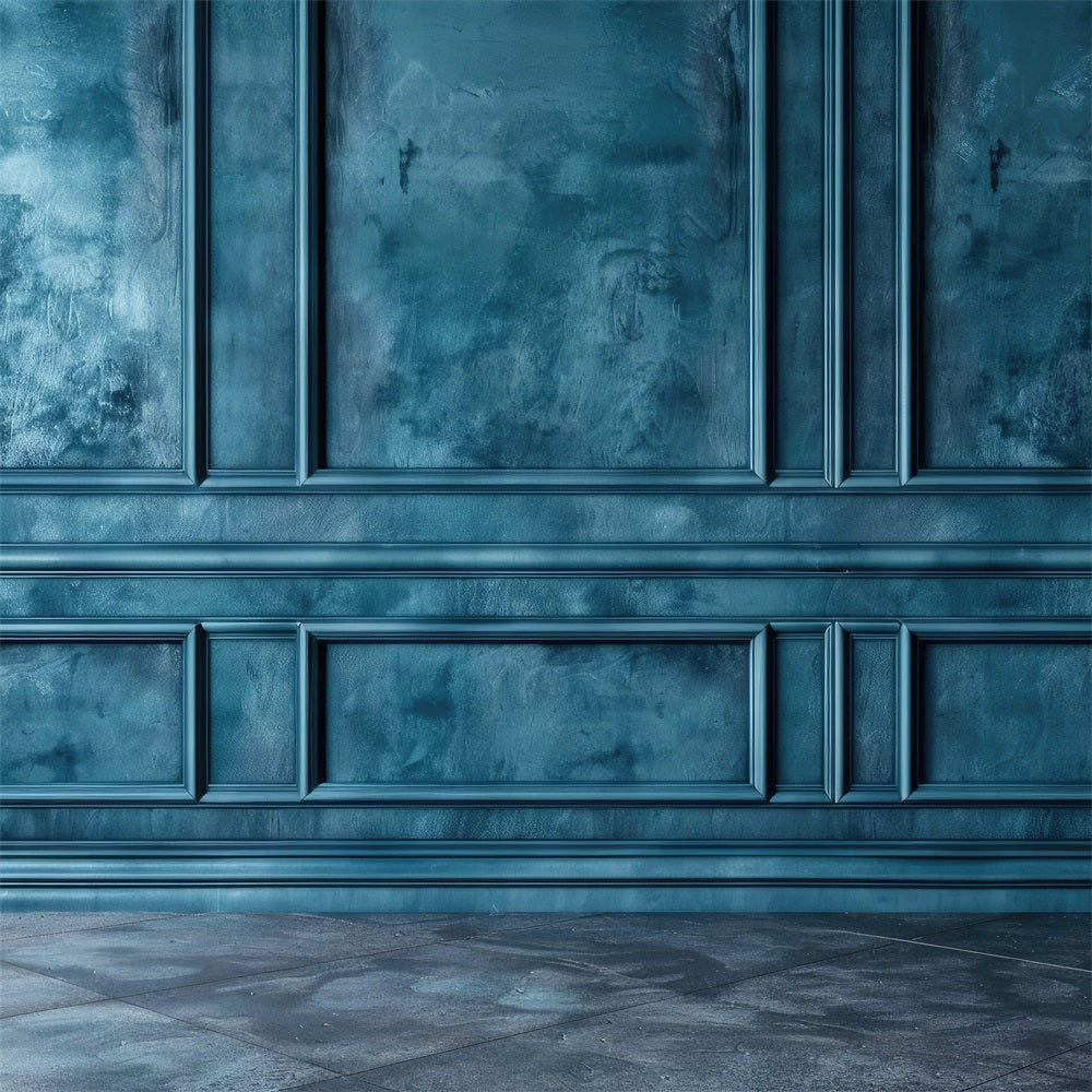 Blue Retro Background Classic Textured Wall Backdrop BRP10-277