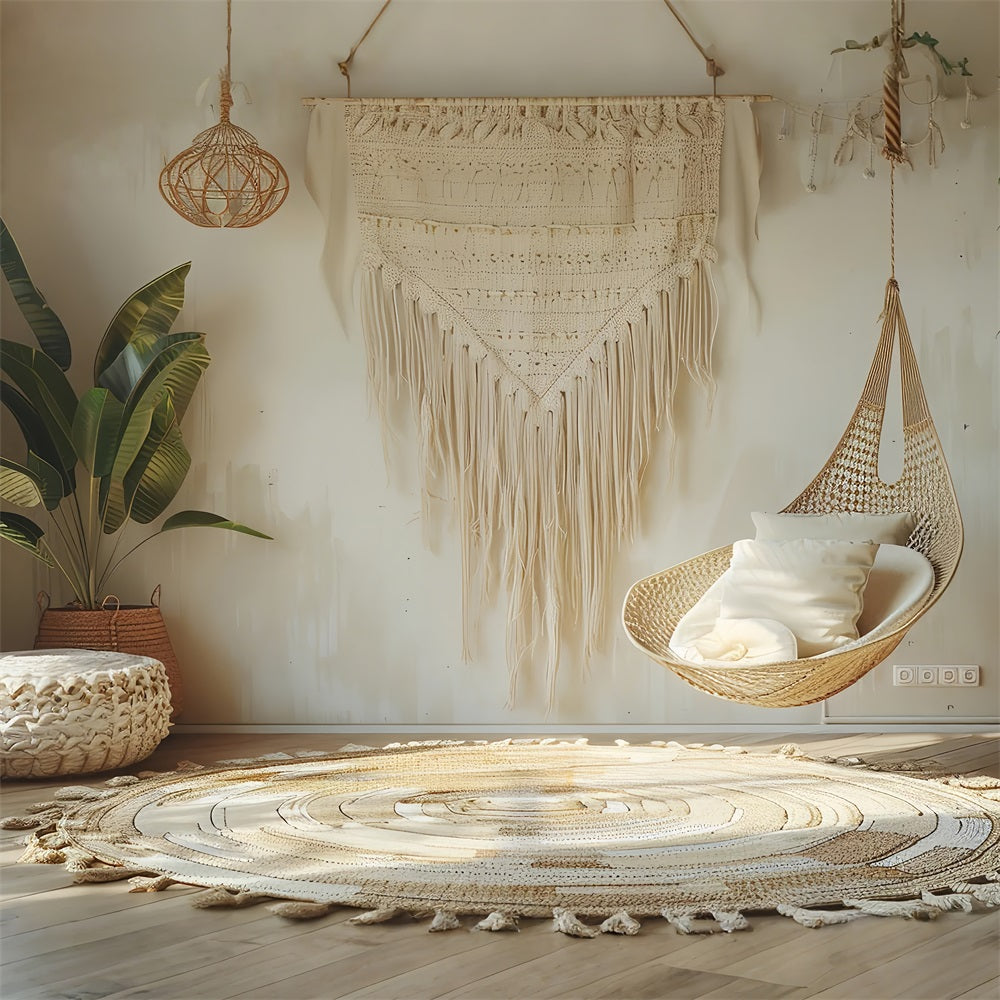 Natural Light Boho Hanging Chair Backdrop BRP10-87