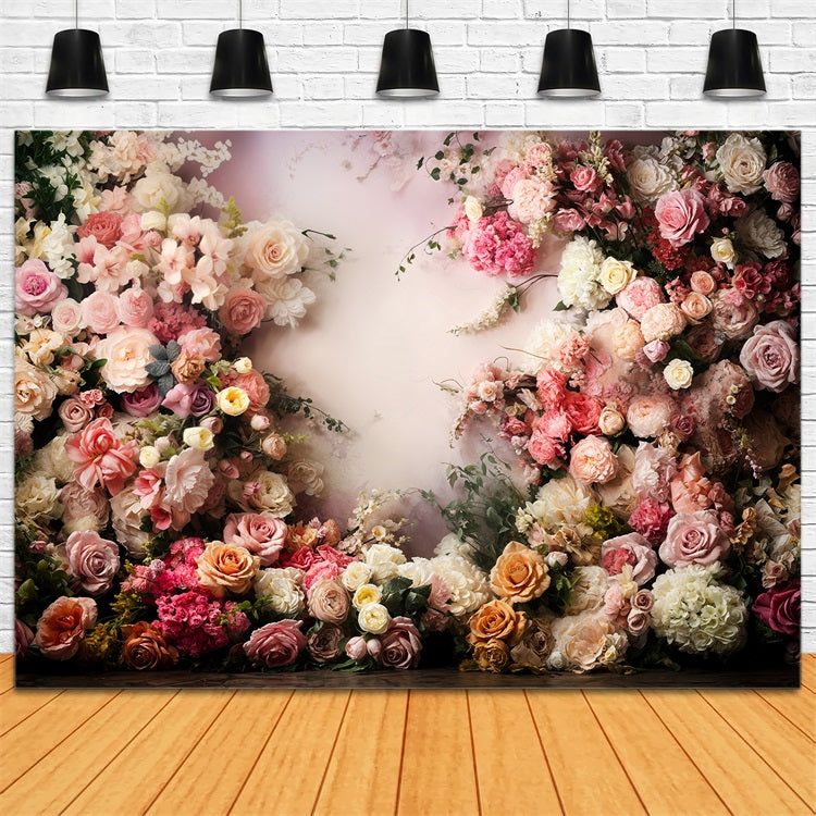 Valentine's Day Backdrops Floral Arrangement Wall Backdrop BRP11-440