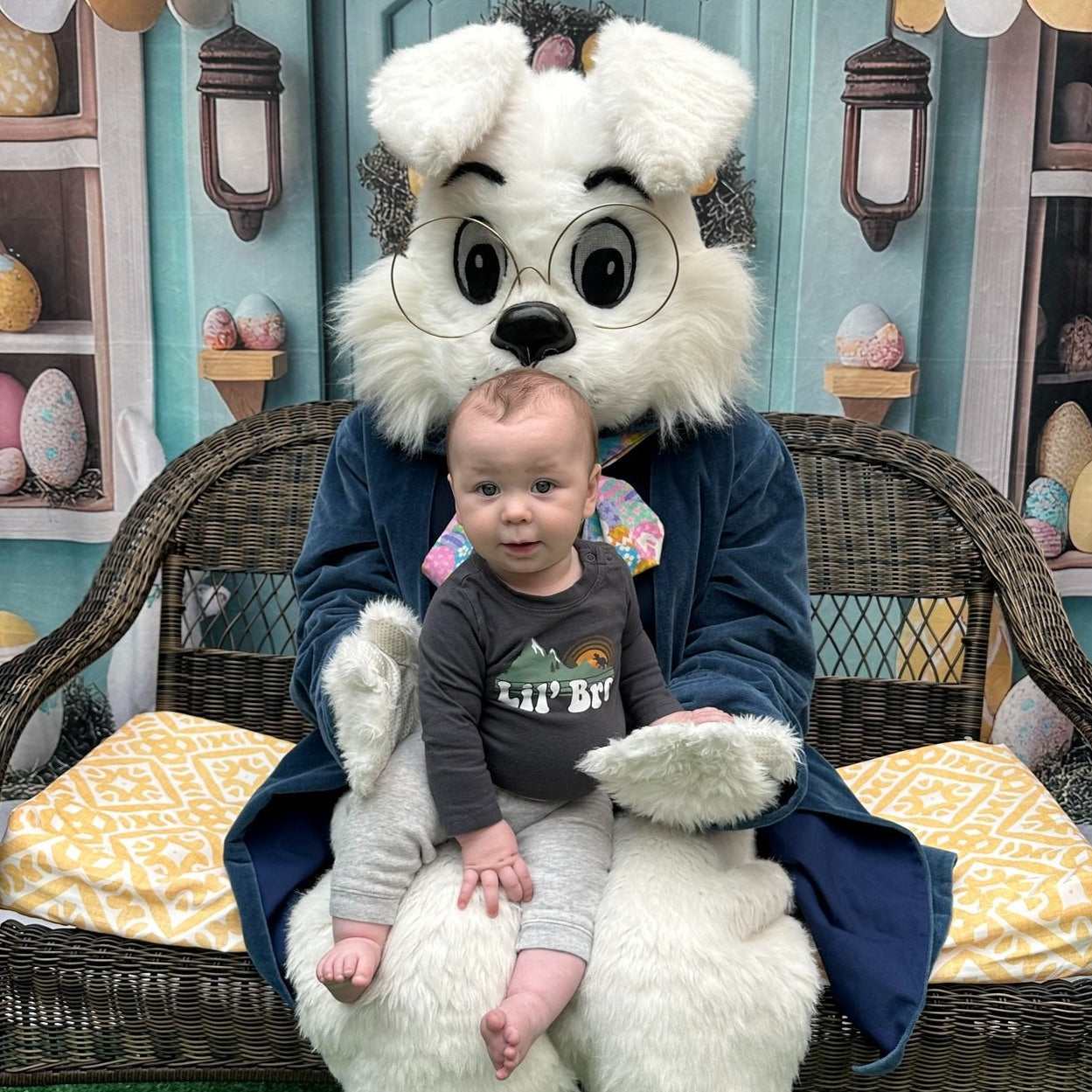 Easter Backdrops Photography Whimsical Bunny Store Scene Backdrop BRP12-734