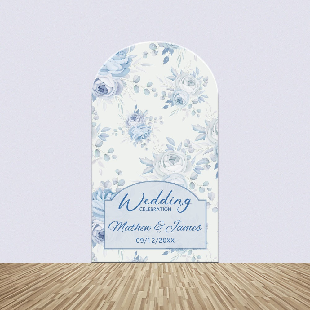 Wedding Photo Backdrop Soft Pastel Bloom Personalized Arch Backdrop Kit BRP4-148