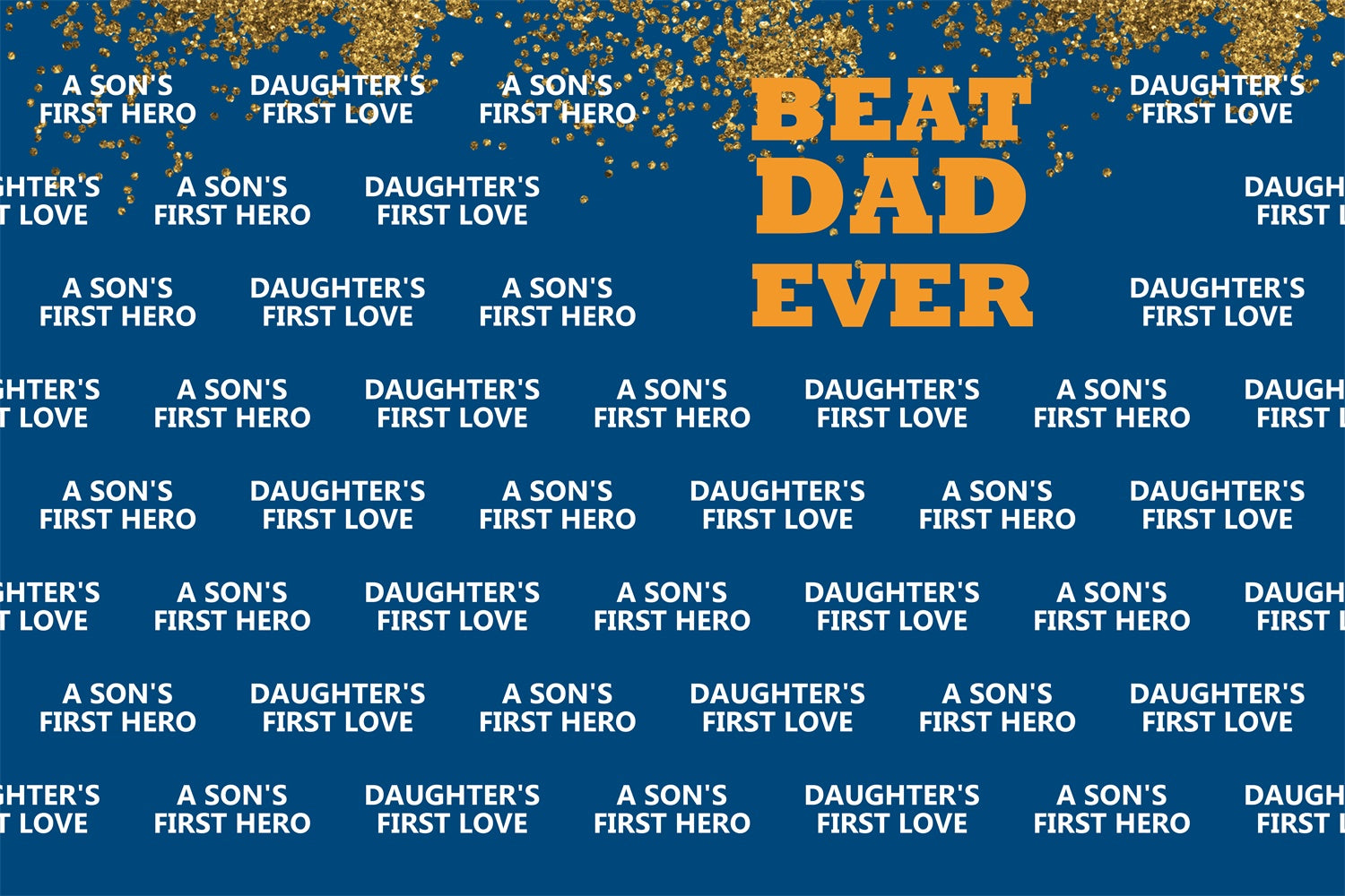 Father's Day Photo Backdrop Navy Blue Word Backdrop BRP4-69