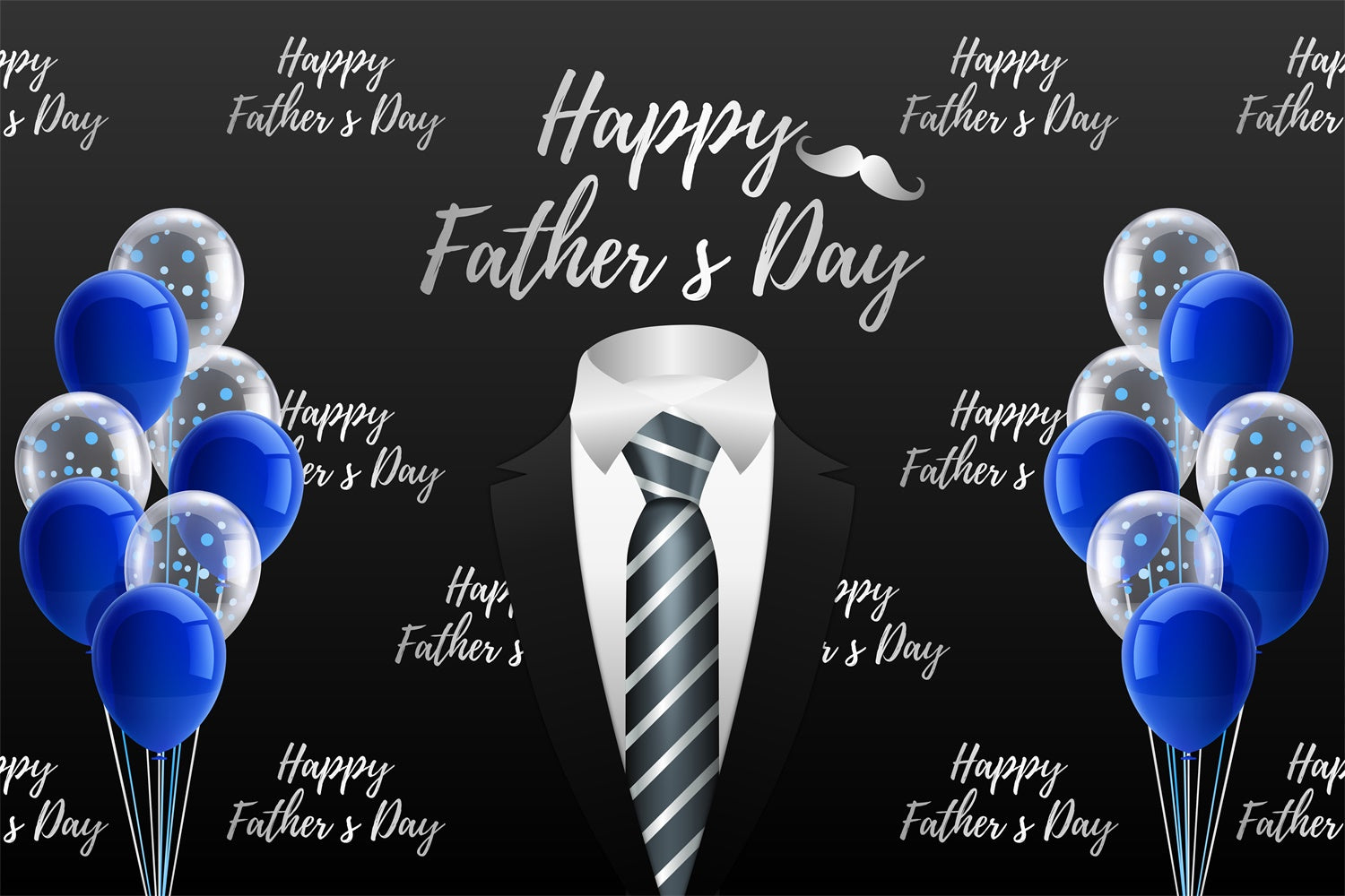 Fathers Day Photo Backdrop Elegant Suit Balloon Backdrop BRP5-27
