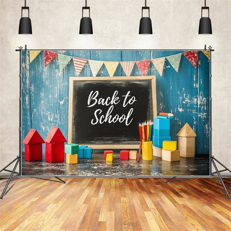 Back To School Photo Backdrop Play Learn Welcome Backdrop BRP57-15