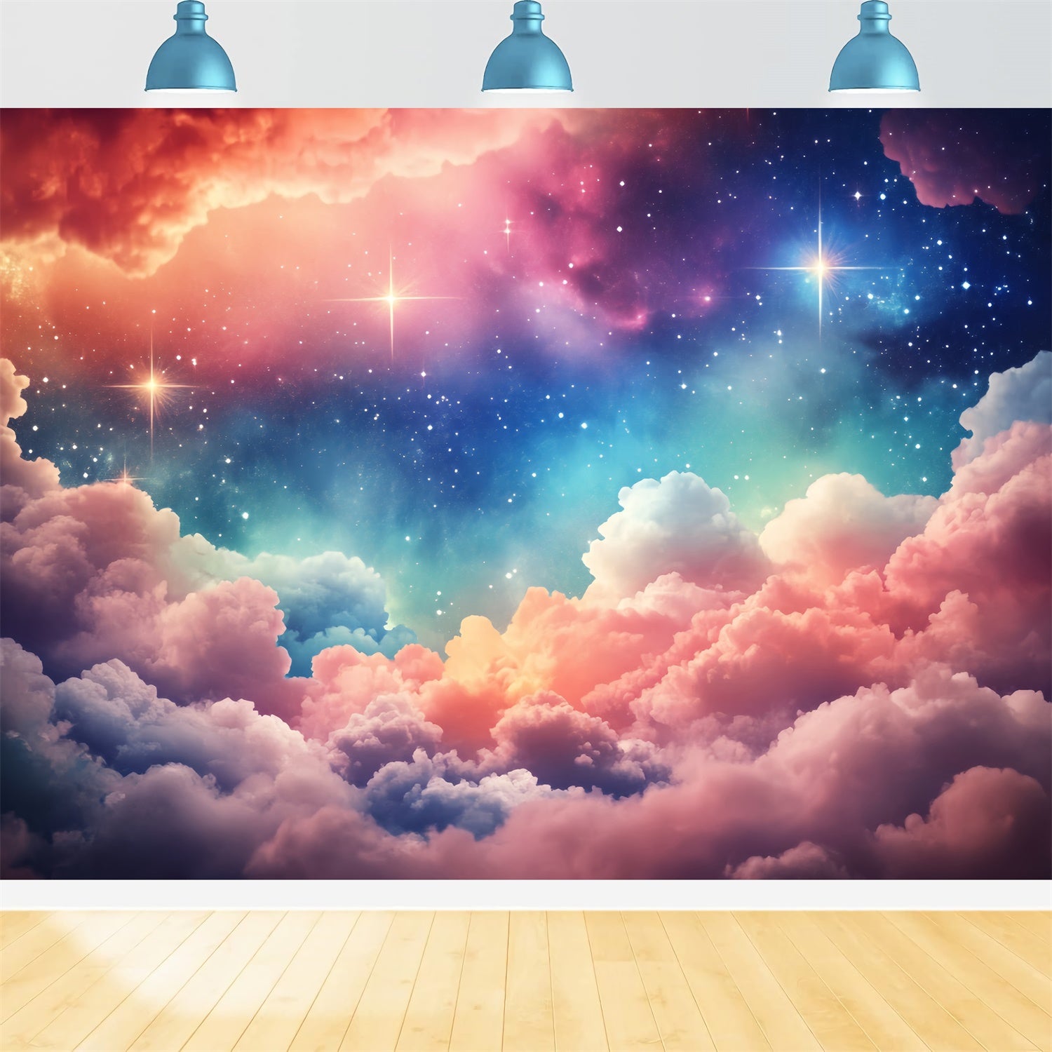 Cloud Photo Backdrop Cosmic Candy Sky Backdrop BRP57-208